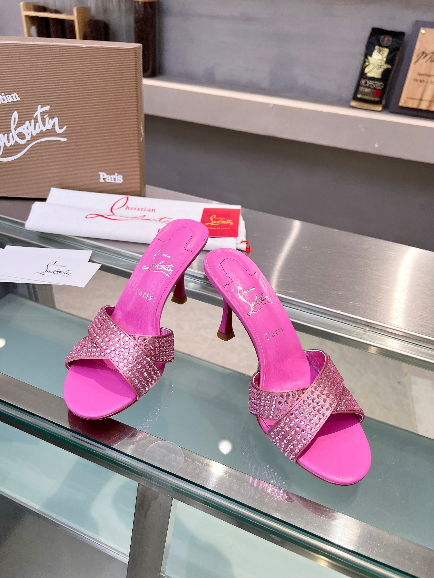 UA Ch**an Louboutin CL red-bottom shoes