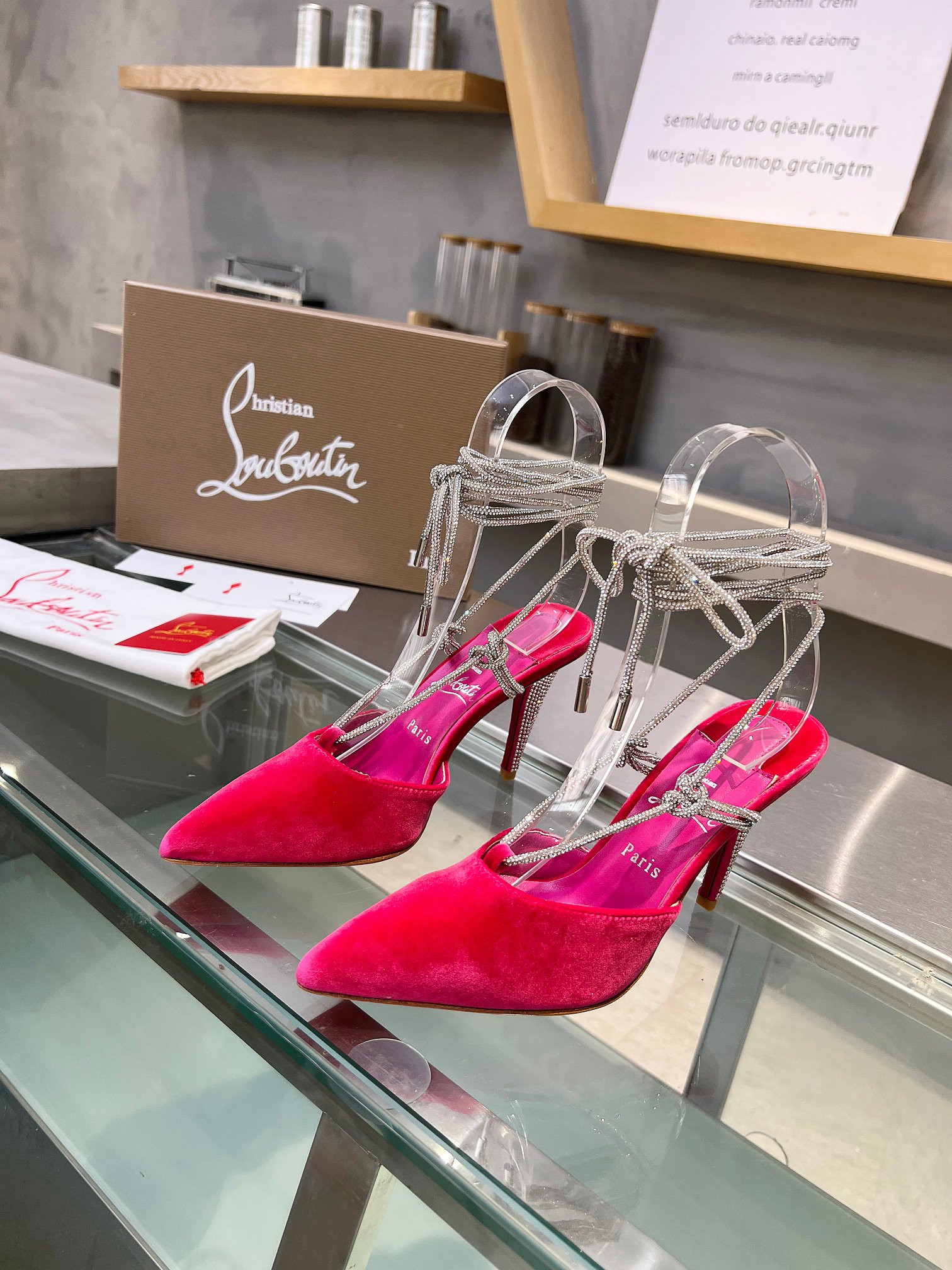 UA Ch**an Louboutin CL red-bottom shoes