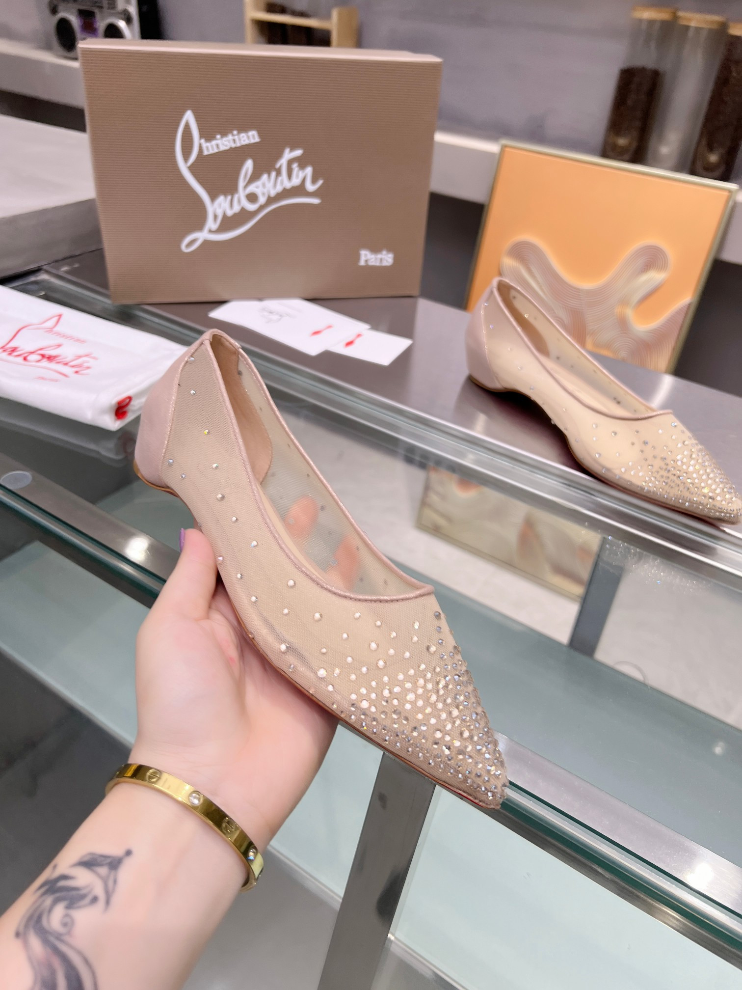 UA Ch**an Louboutin CL red-bottom shoes