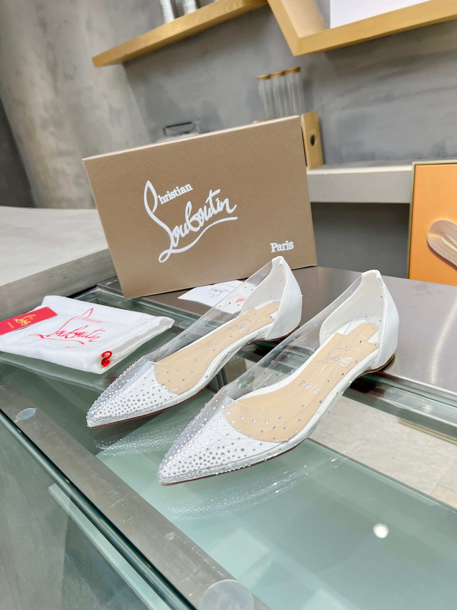 UA Ch**an Louboutin CL red-bottom shoes