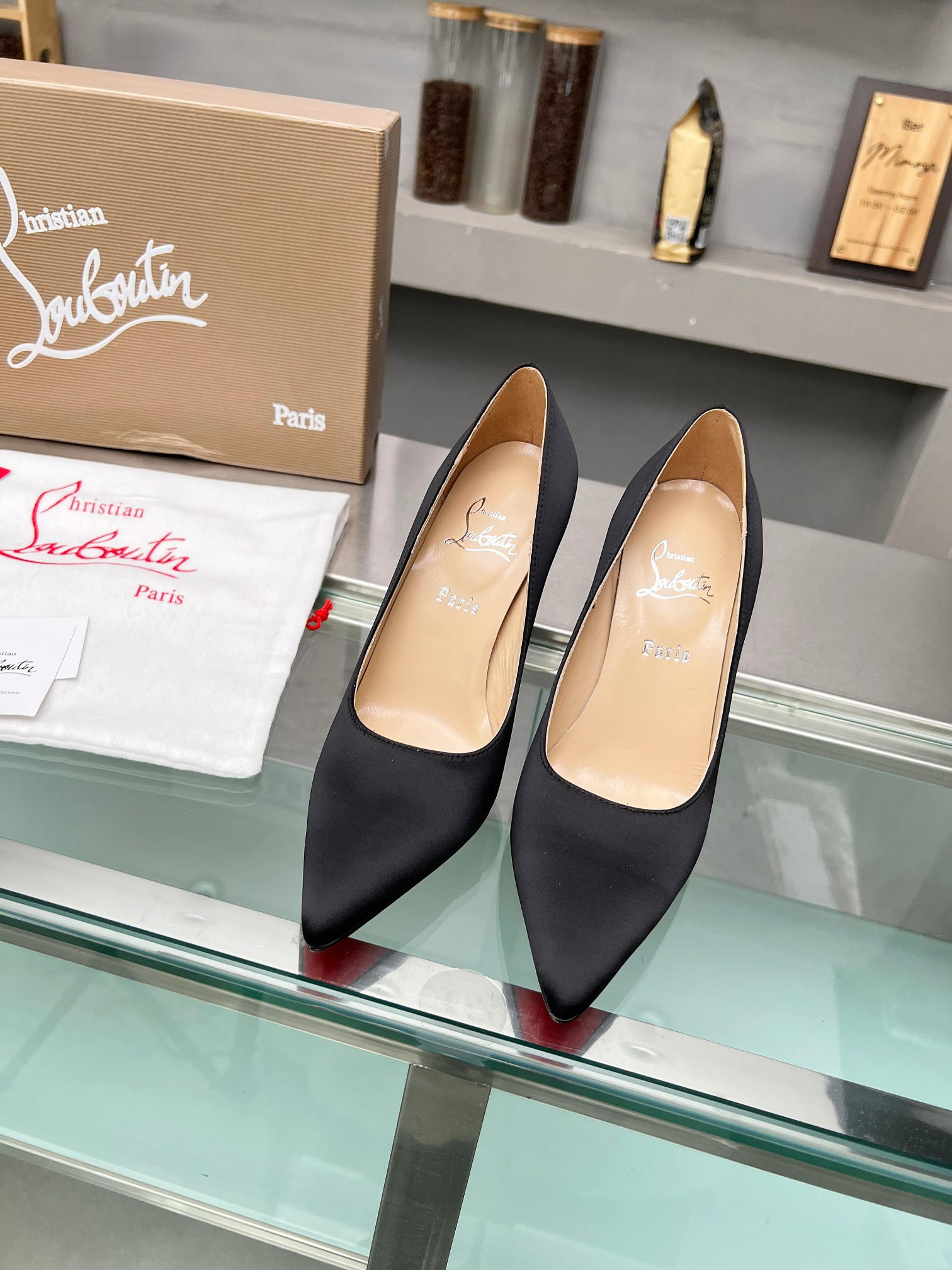 UA Ch**an Louboutin CL red-bottom shoes