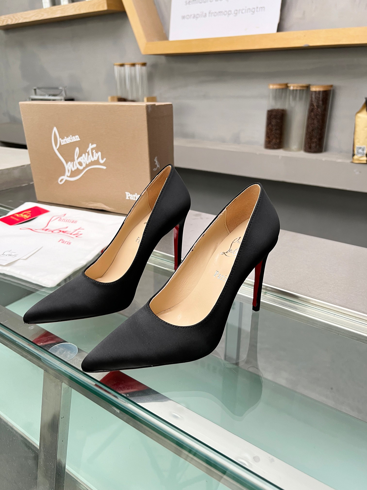 UA Ch**an Louboutin CL red-bottom shoes