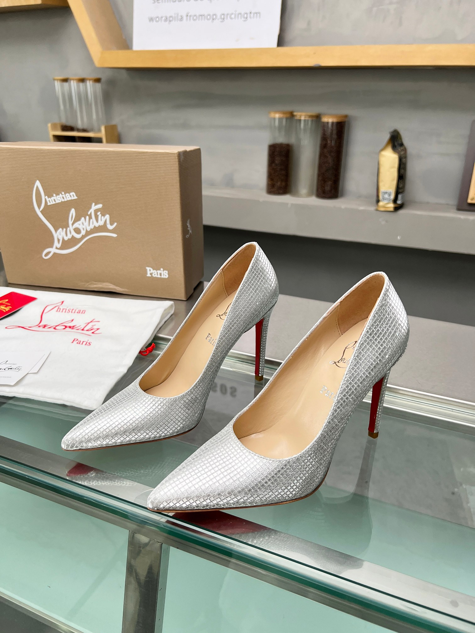 UA Ch**an Louboutin CL red-bottom shoes