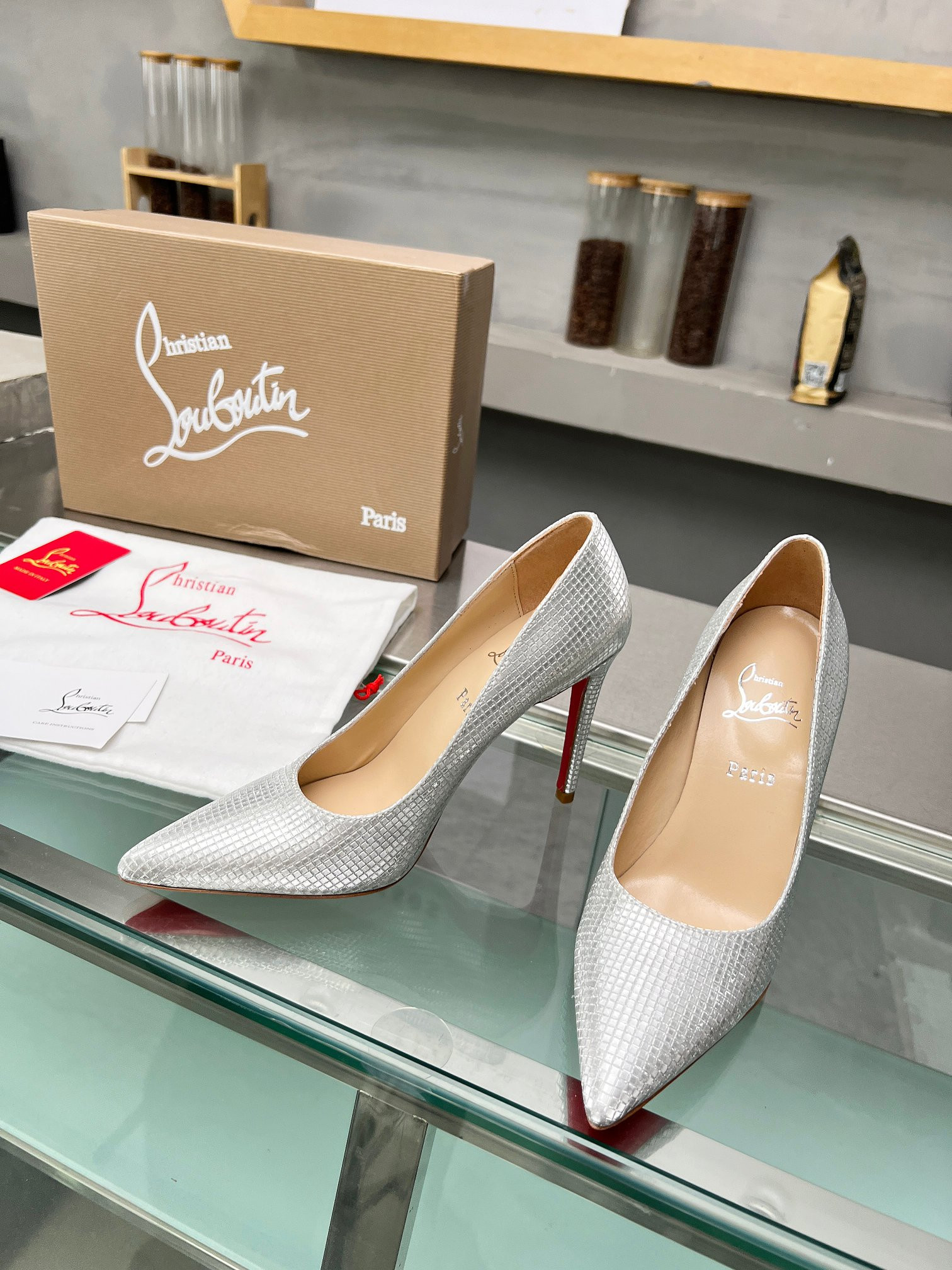 UA Ch**an Louboutin CL red-bottom shoes