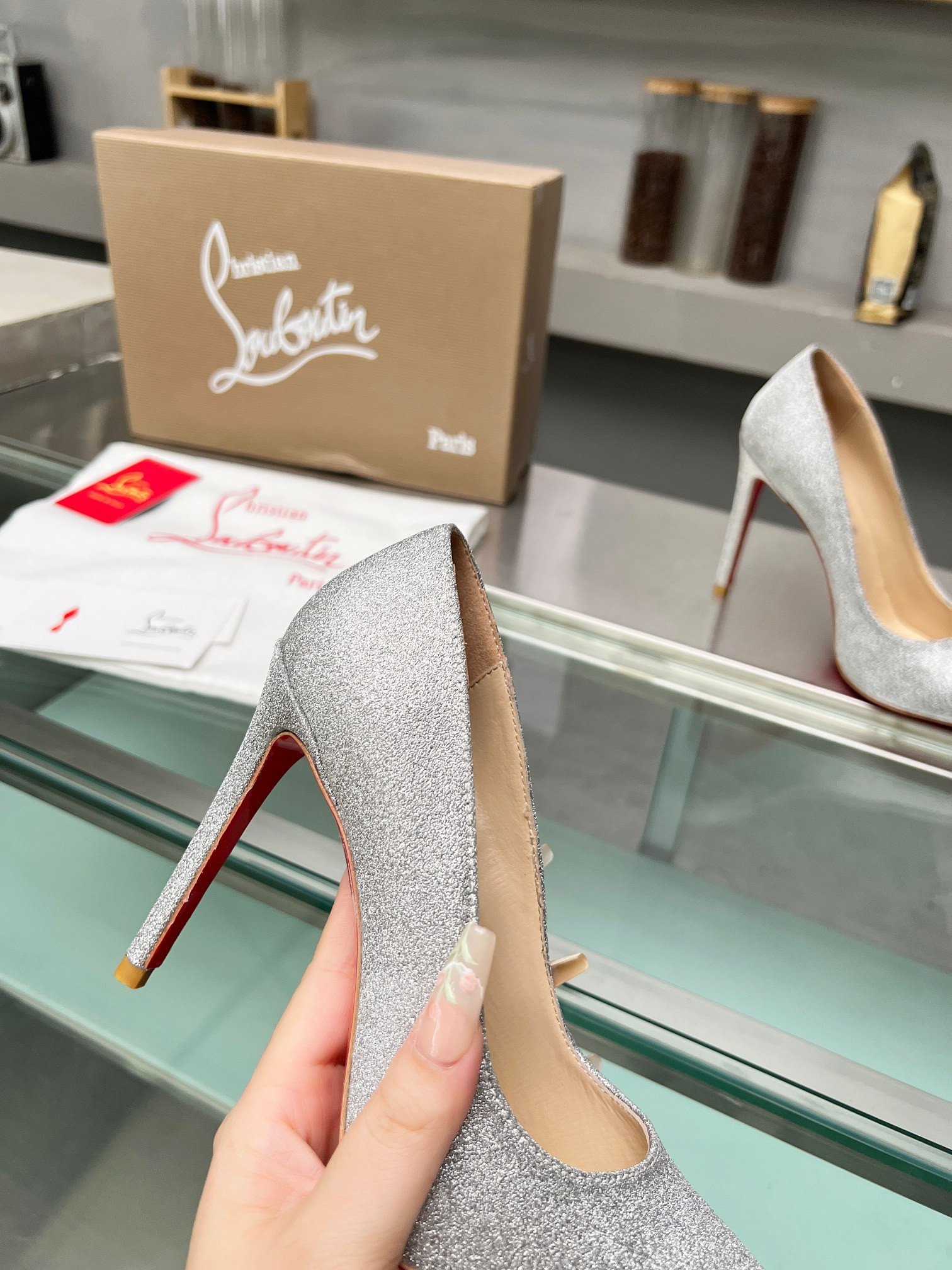 UA Ch**an Louboutin CL red-bottom shoes