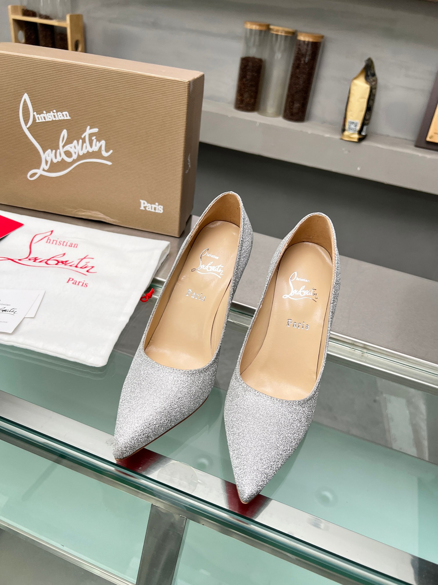 UA Ch**an Louboutin CL red-bottom shoes