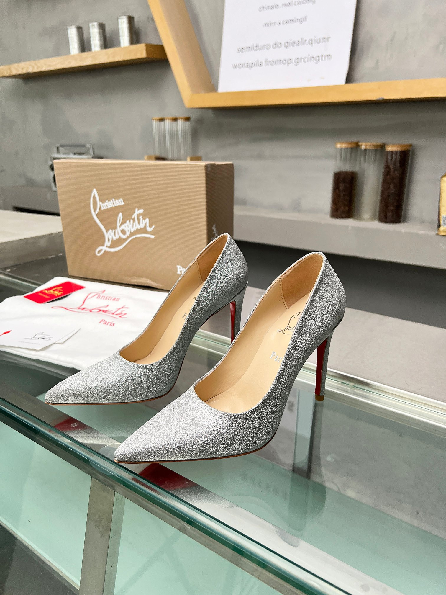 UA Ch**an Louboutin CL red-bottom shoes