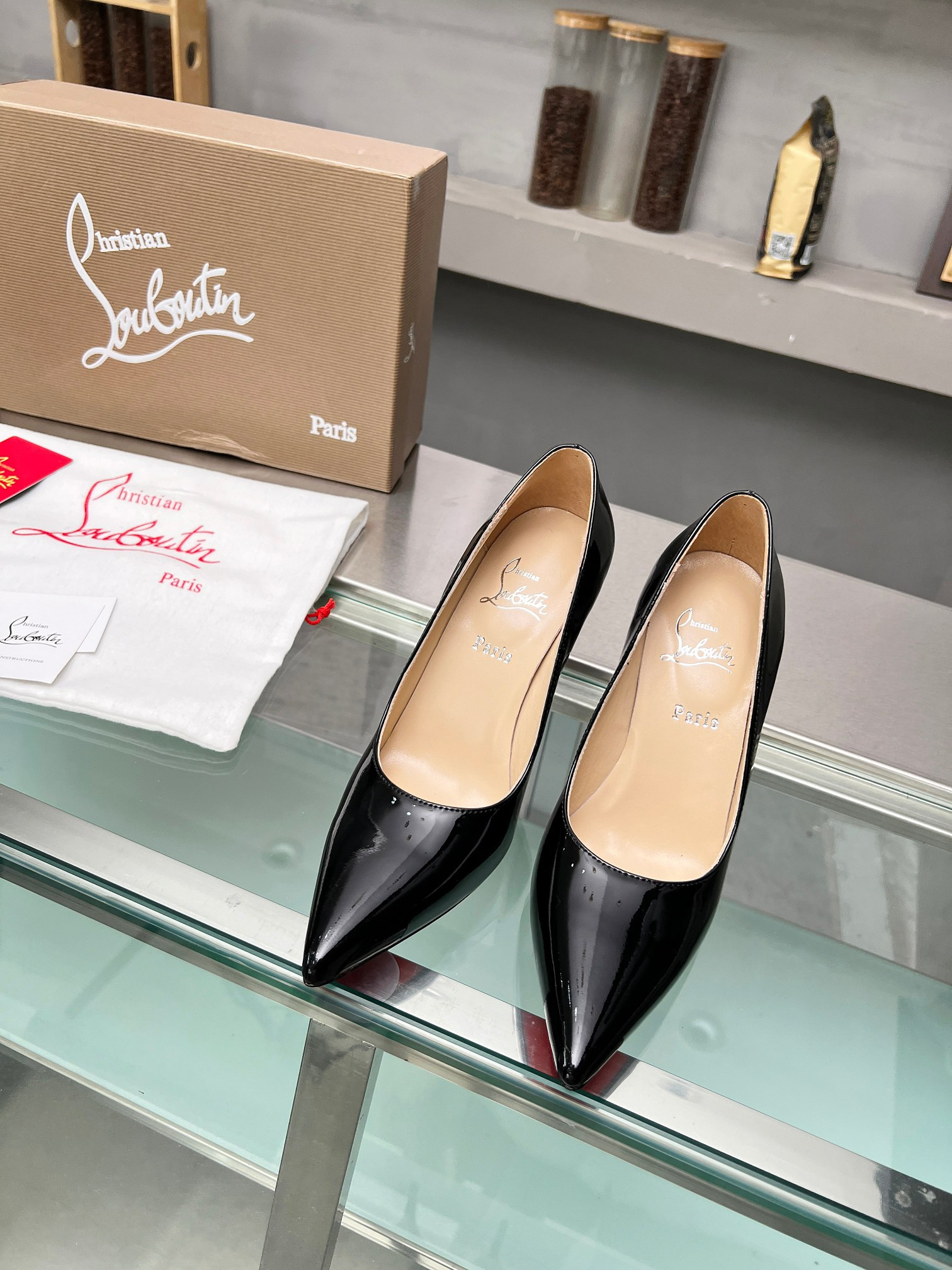 UA Ch**an Louboutin CL red-bottom shoes