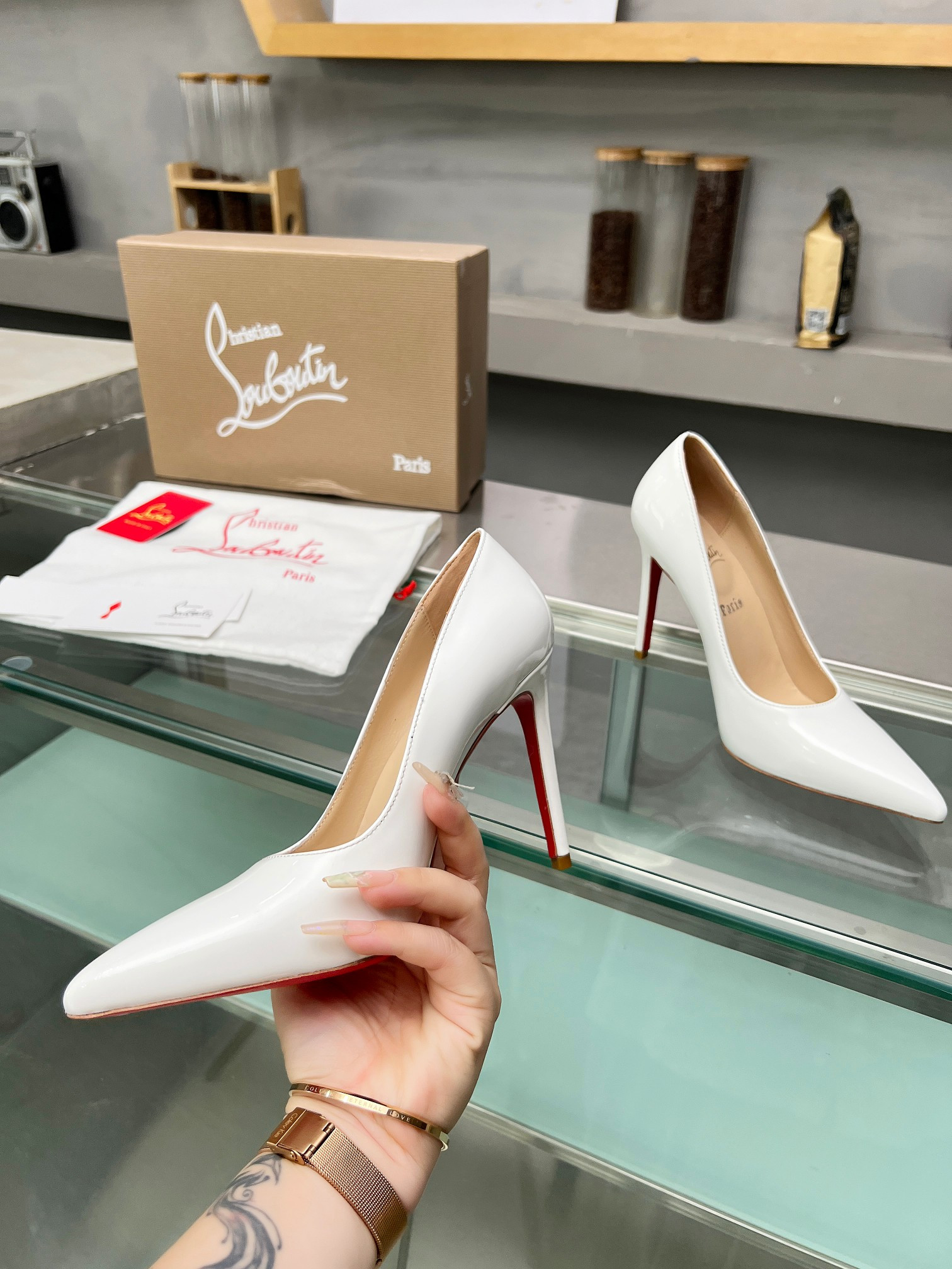 UA Ch**an Louboutin CL red-bottom shoes