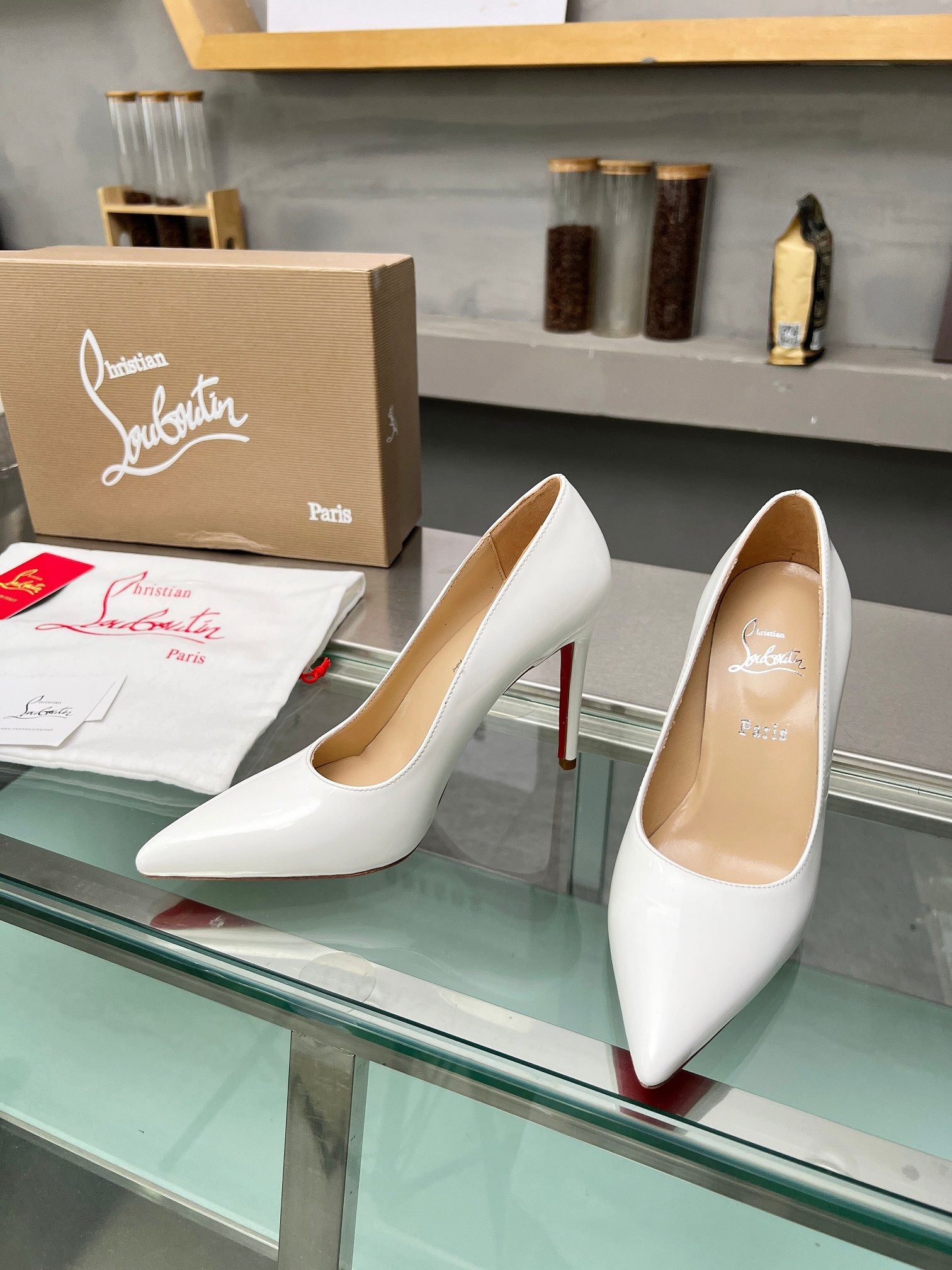 UA Ch**an Louboutin CL red-bottom shoes
