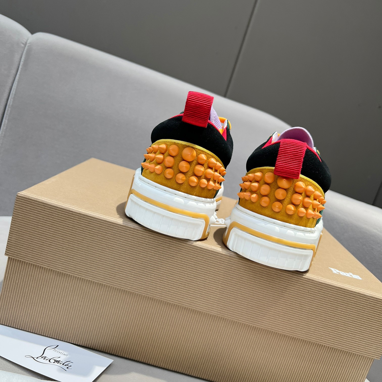 UA Ch**an Louboutin 2024 [New]ASTROLOUBI Unisex Thick-Soled Sneakers
