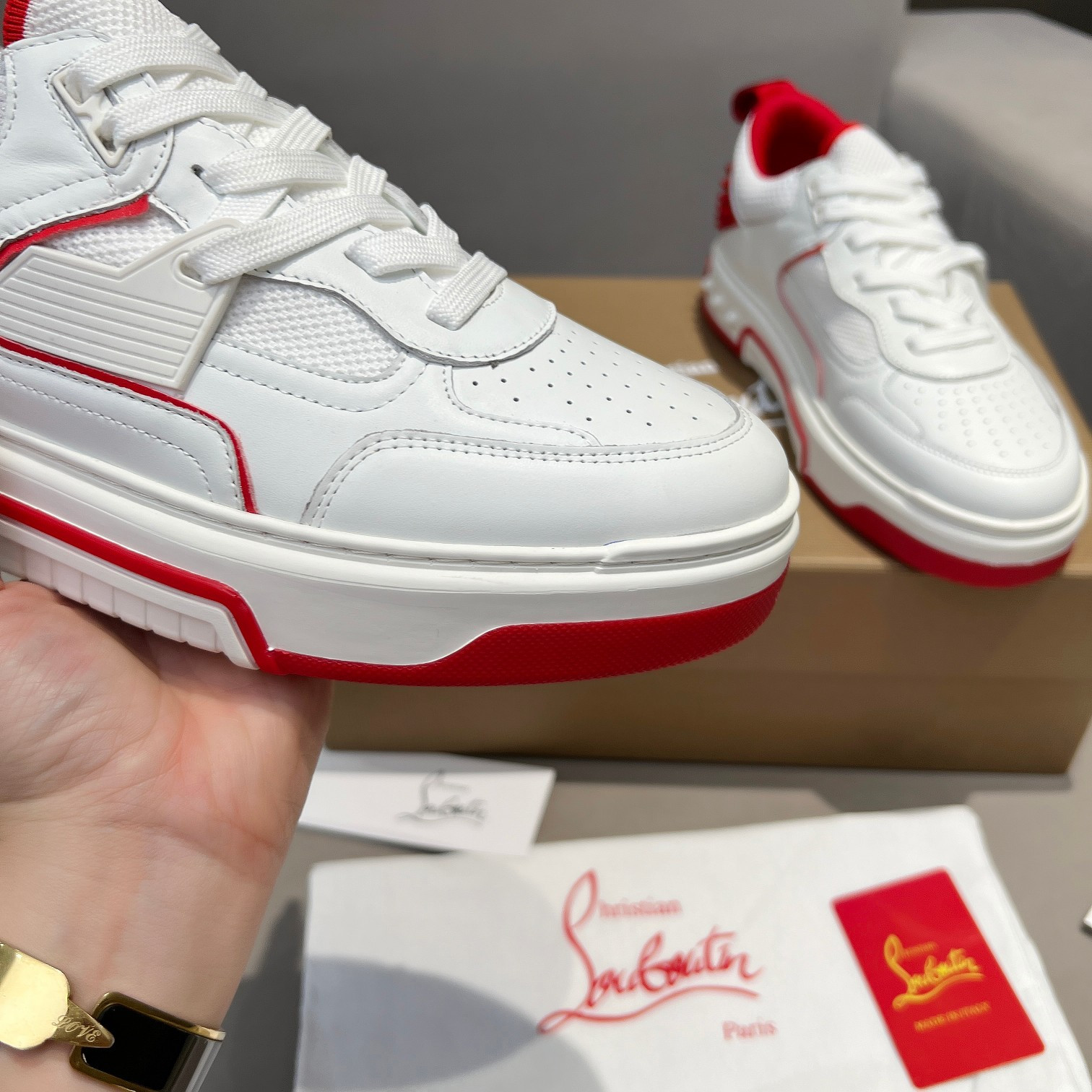 UA Ch**an Louboutin 2024 [New]ASTROLOUBI Unisex Thick-Soled Sneakers