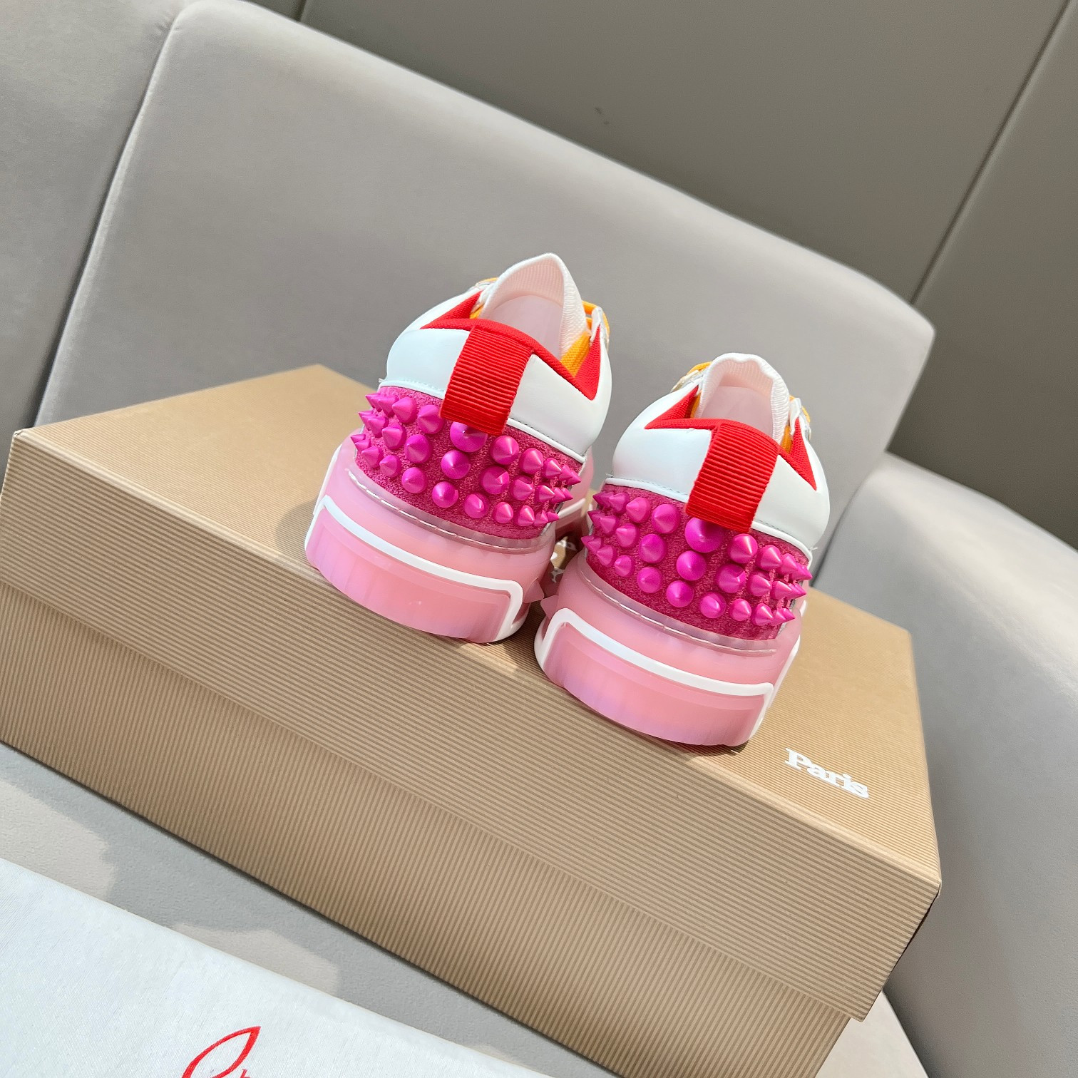 UA Ch**an Louboutin 2024 [New]ASTROLOUBI Unisex Thick-Soled Sneakers