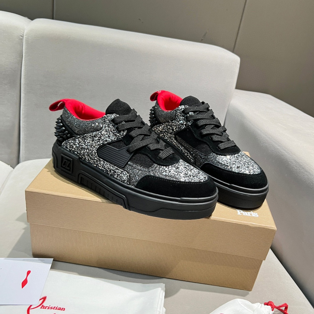 UA Ch**an Louboutin 2024 [New]ASTROLOUBI Unisex Thick-Soled Sneakers