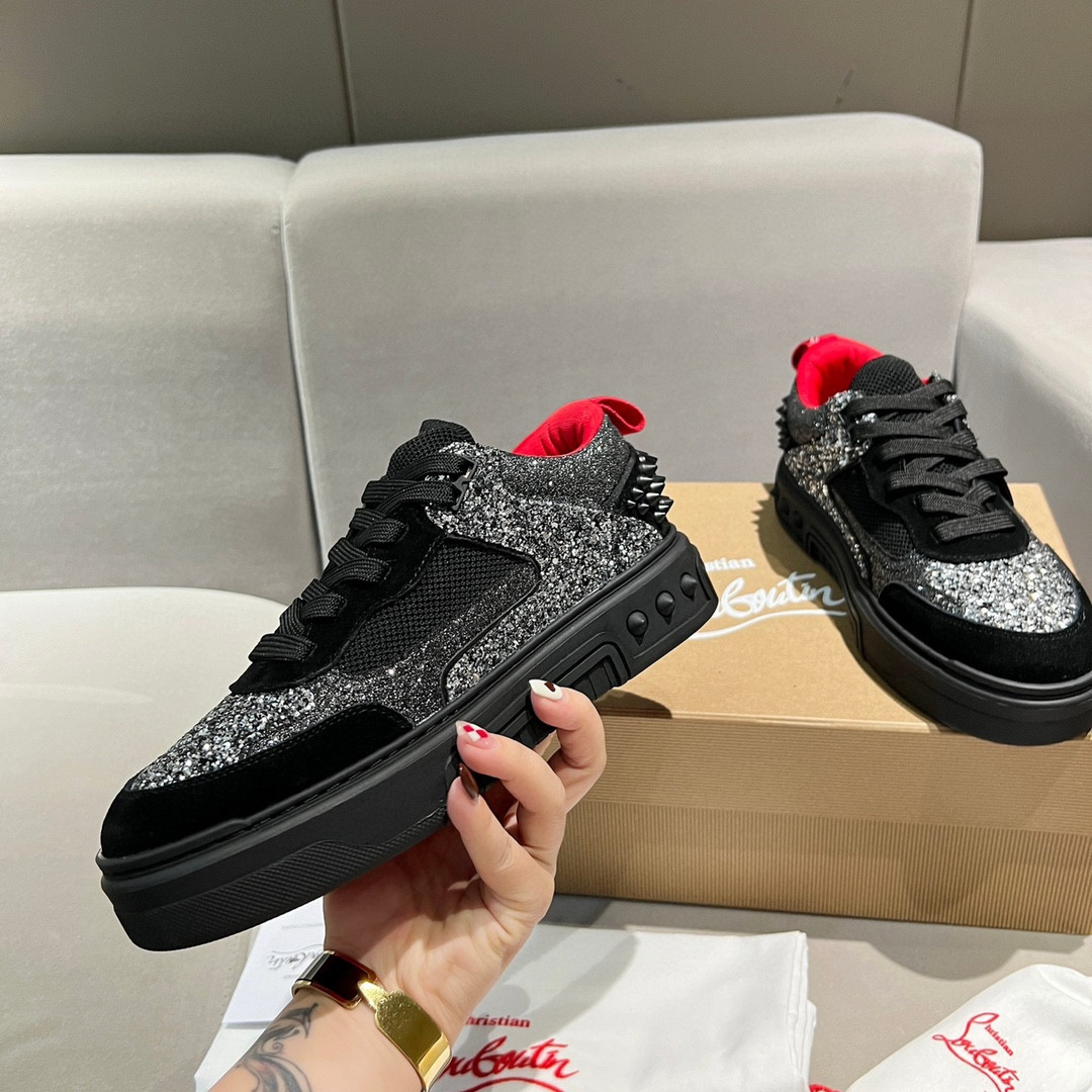 UA Ch**an Louboutin 2024 [New]ASTROLOUBI Unisex Thick-Soled Sneakers