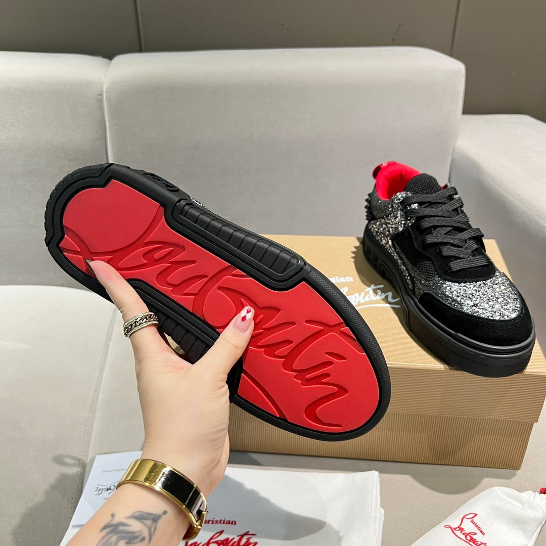 UA Ch**an Louboutin 2024 [New]ASTROLOUBI Unisex Thick-Soled Sneakers
