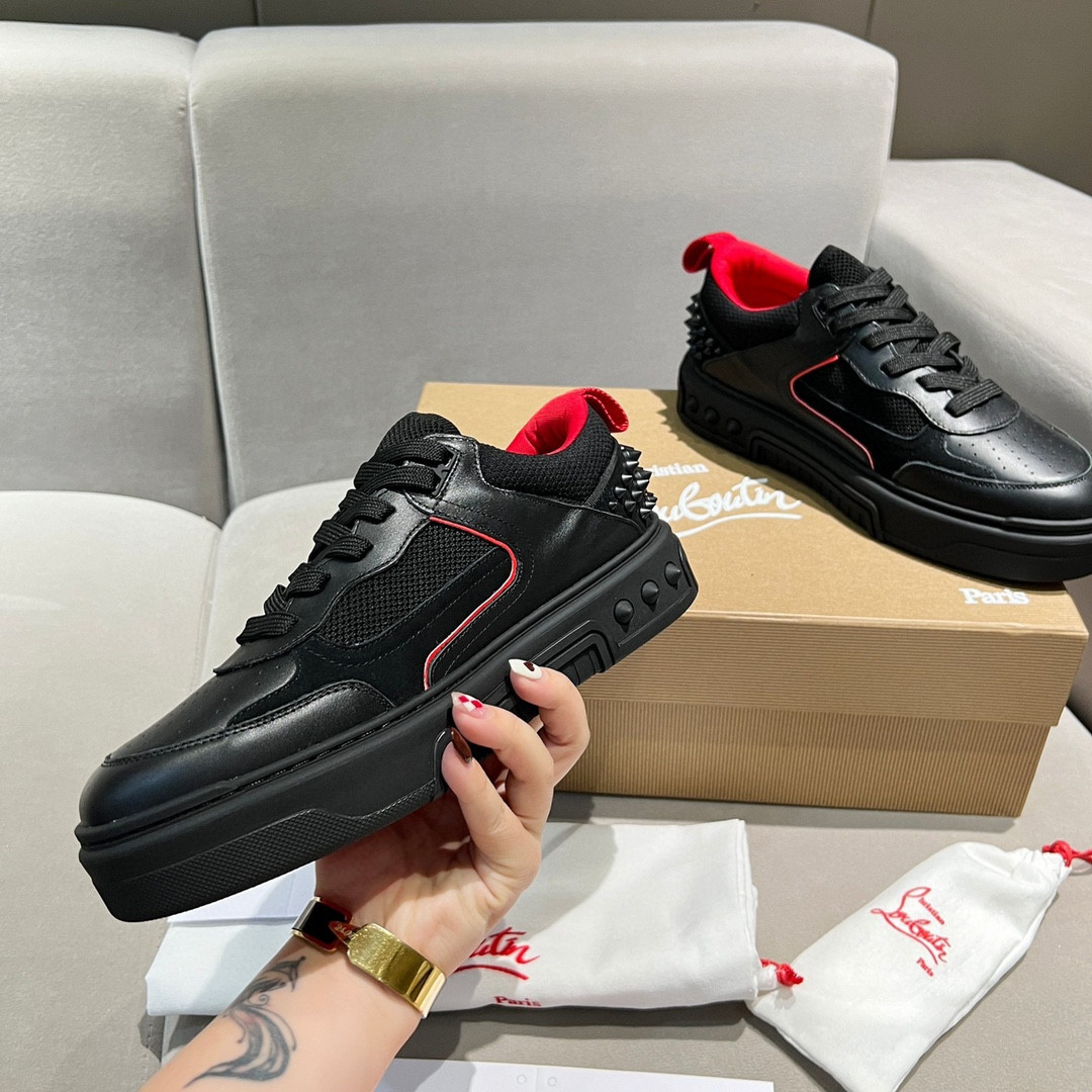 UA Ch**an Louboutin 2024 [New]ASTROLOUBI Unisex Thick-Soled Sneakers
