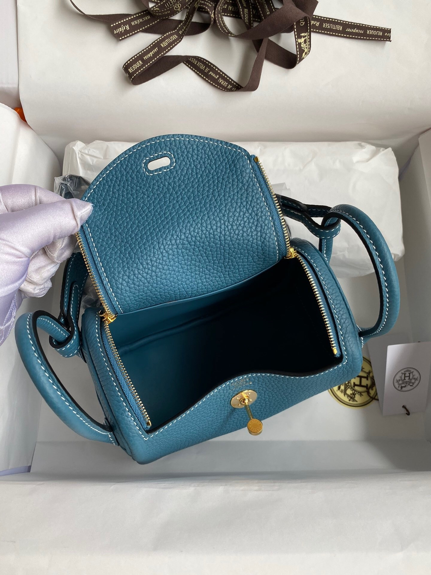 H**mes Mini lindy 19cm