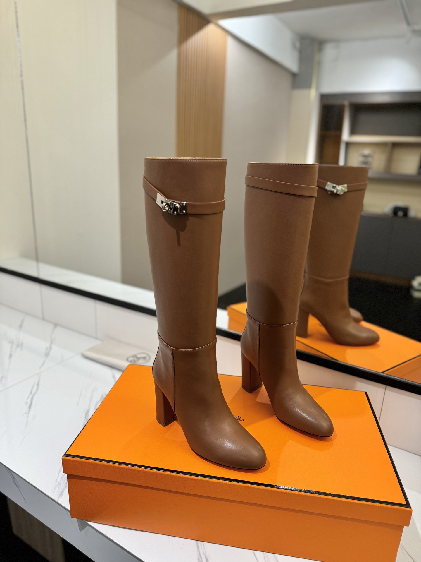 UA Hermès Jumping Boots (Heel height 8.5cm)