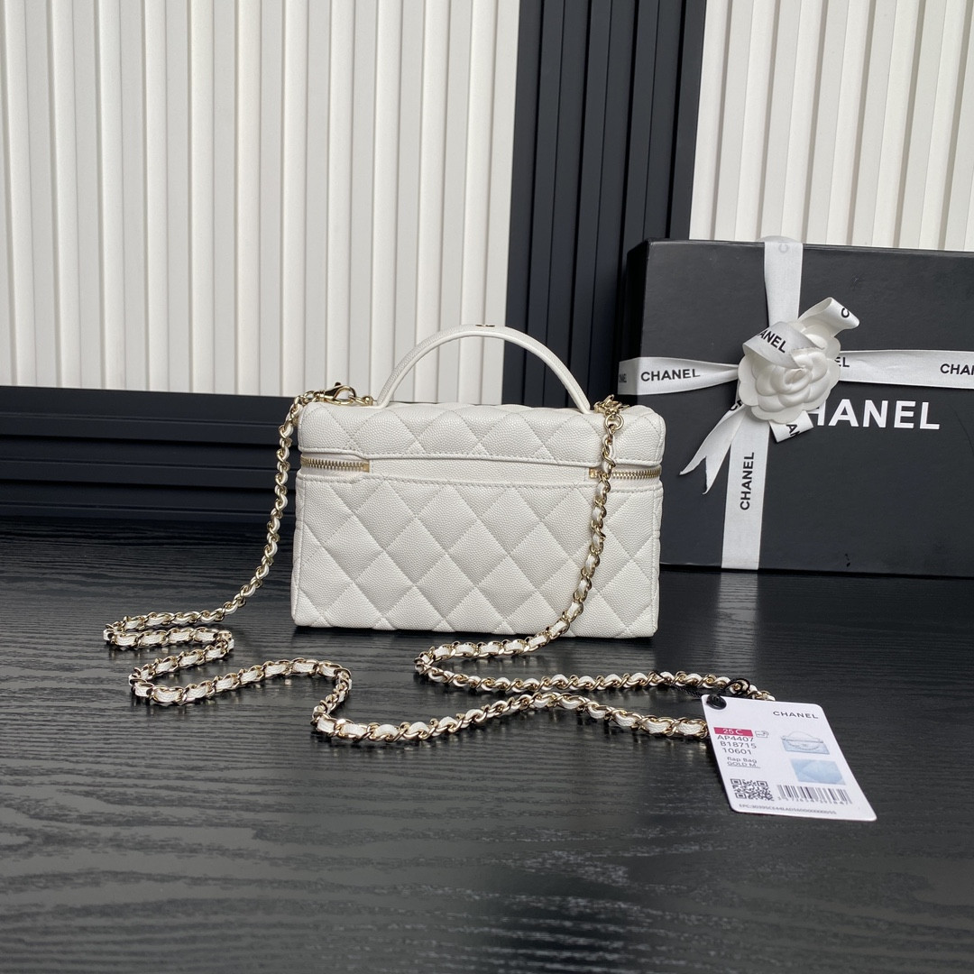 Ch*el LONG VANITY WITH CHAIN 17×19.5×5cm