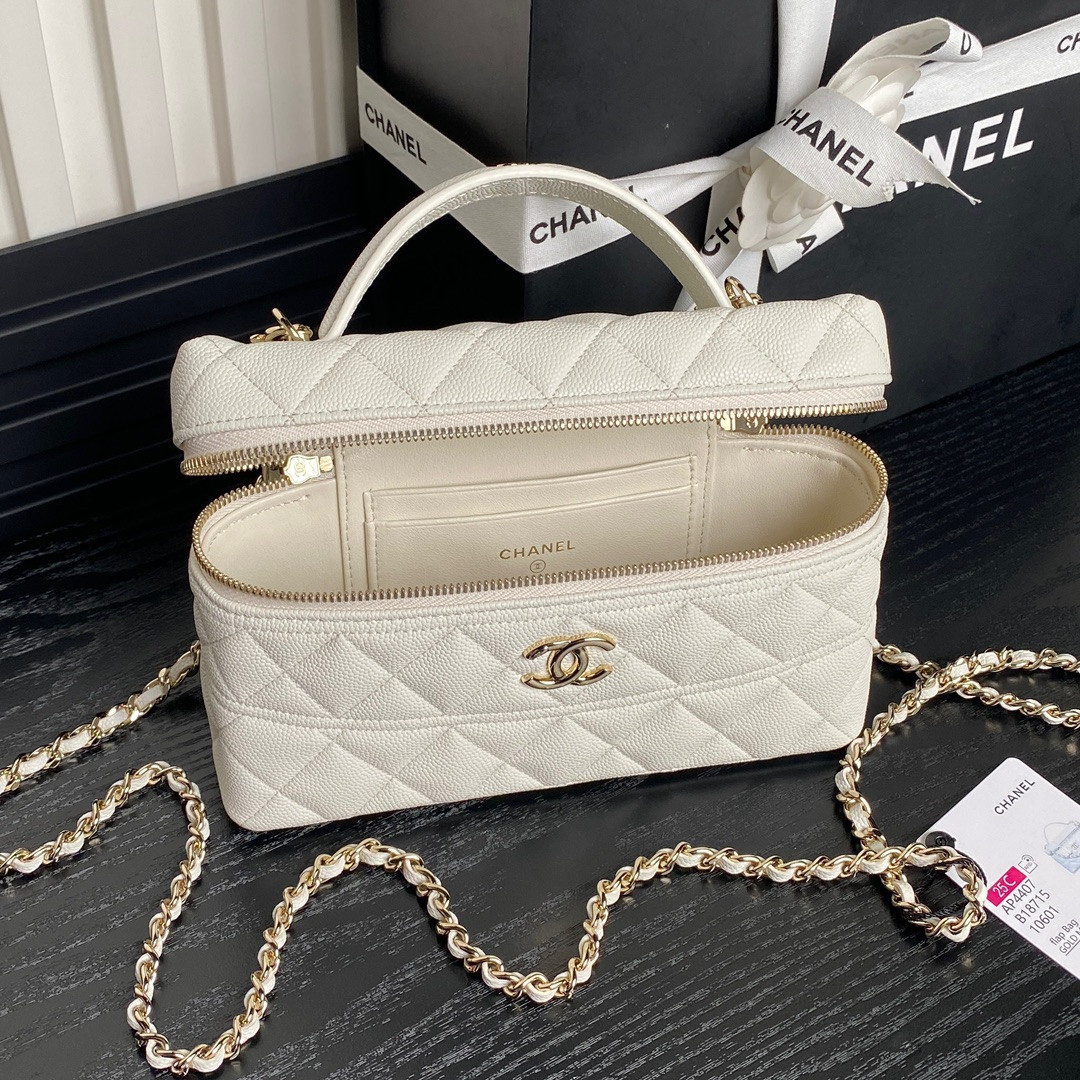 Ch*el LONG VANITY WITH CHAIN 17×19.5×5cm