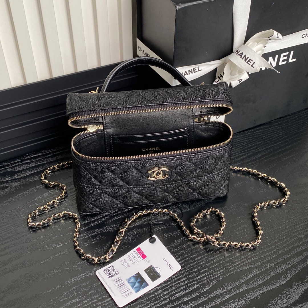 Ch*el LONG VANITY WITH CHAIN 17×19.5×5cm