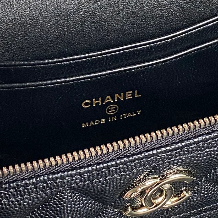 Ch*el LONG VANITY WITH CHAIN 17×19.5×5cm