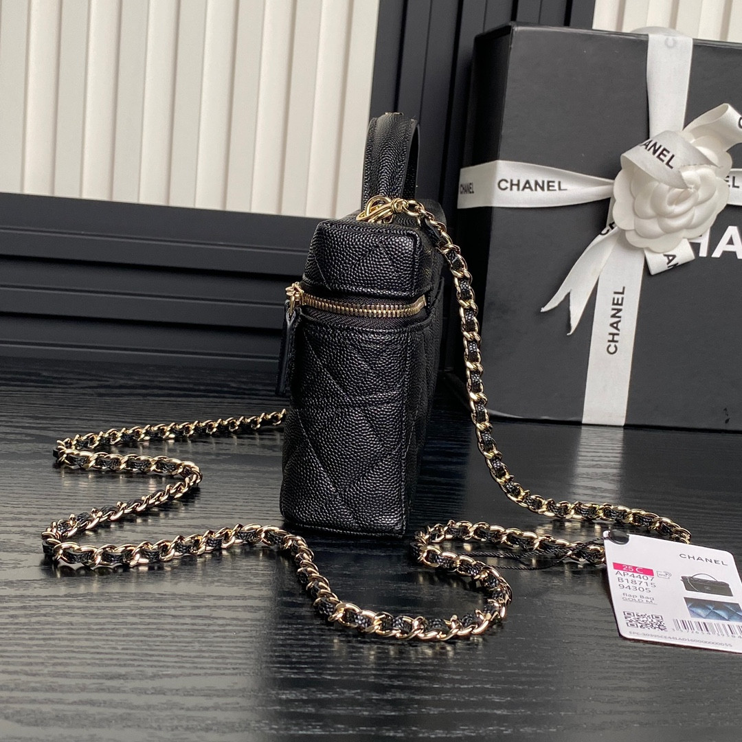 Ch*el LONG VANITY WITH CHAIN 17×19.5×5cm