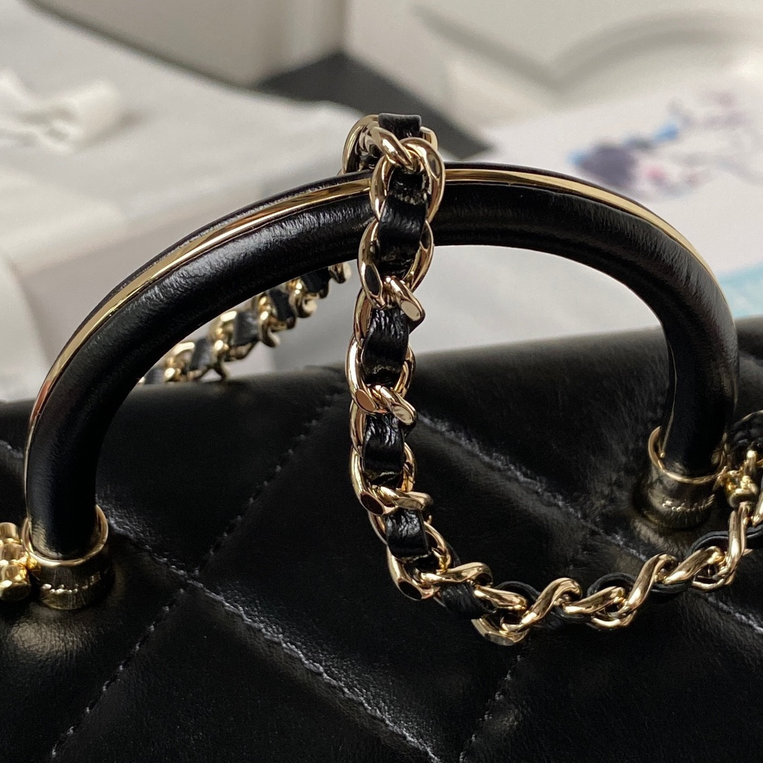 Ch*el 23K WALLET ON CHAIN Handbag 13.5×19×8cm
