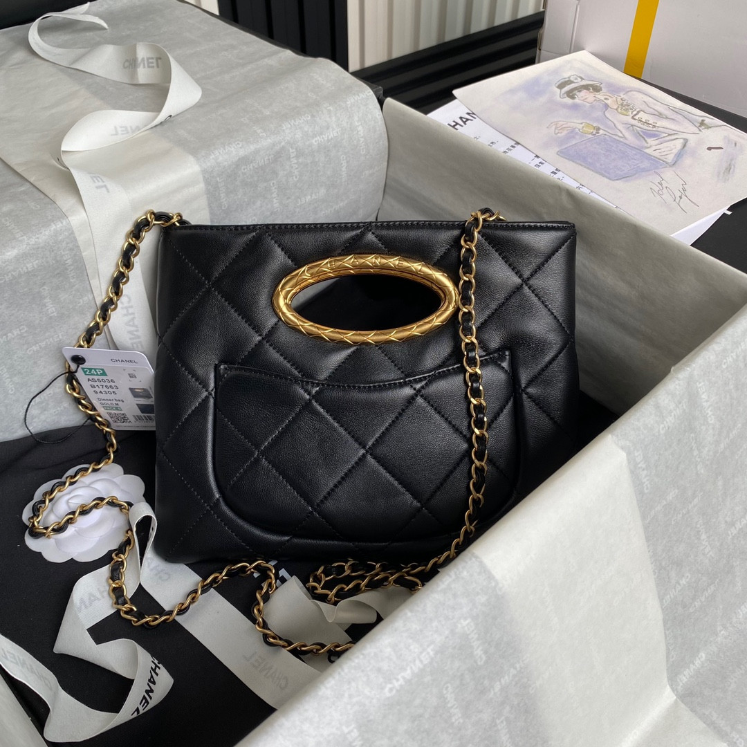 Ch*el 24B Evening Bag 19x25X3cm
