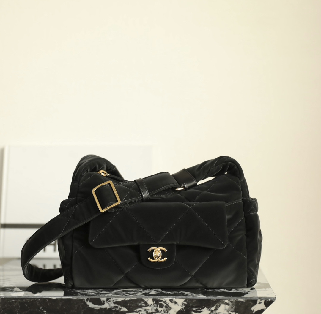 Ch*el Hobo Handbag 20x32x12cm