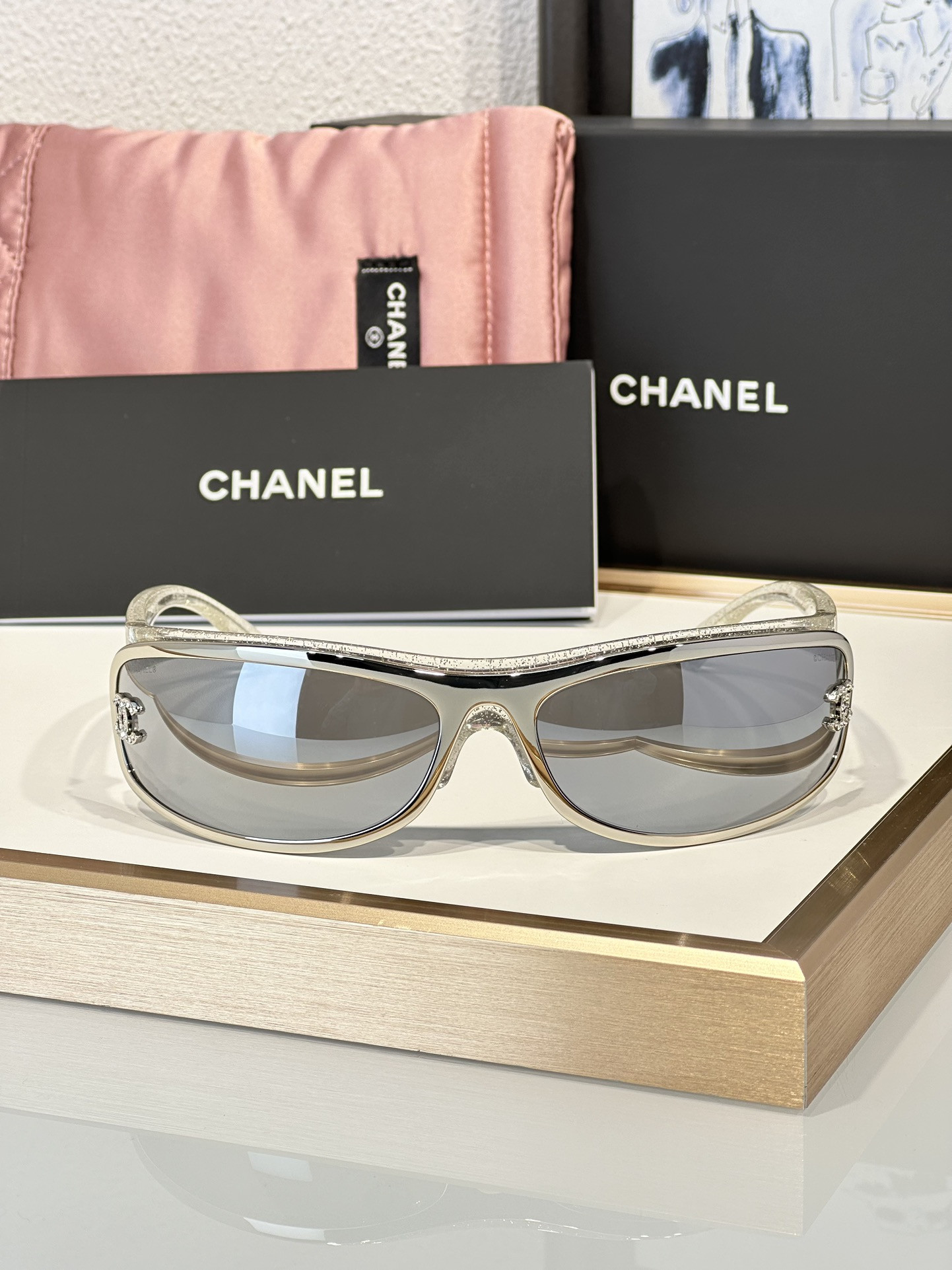 Ch*el Glasses coco neige 71557