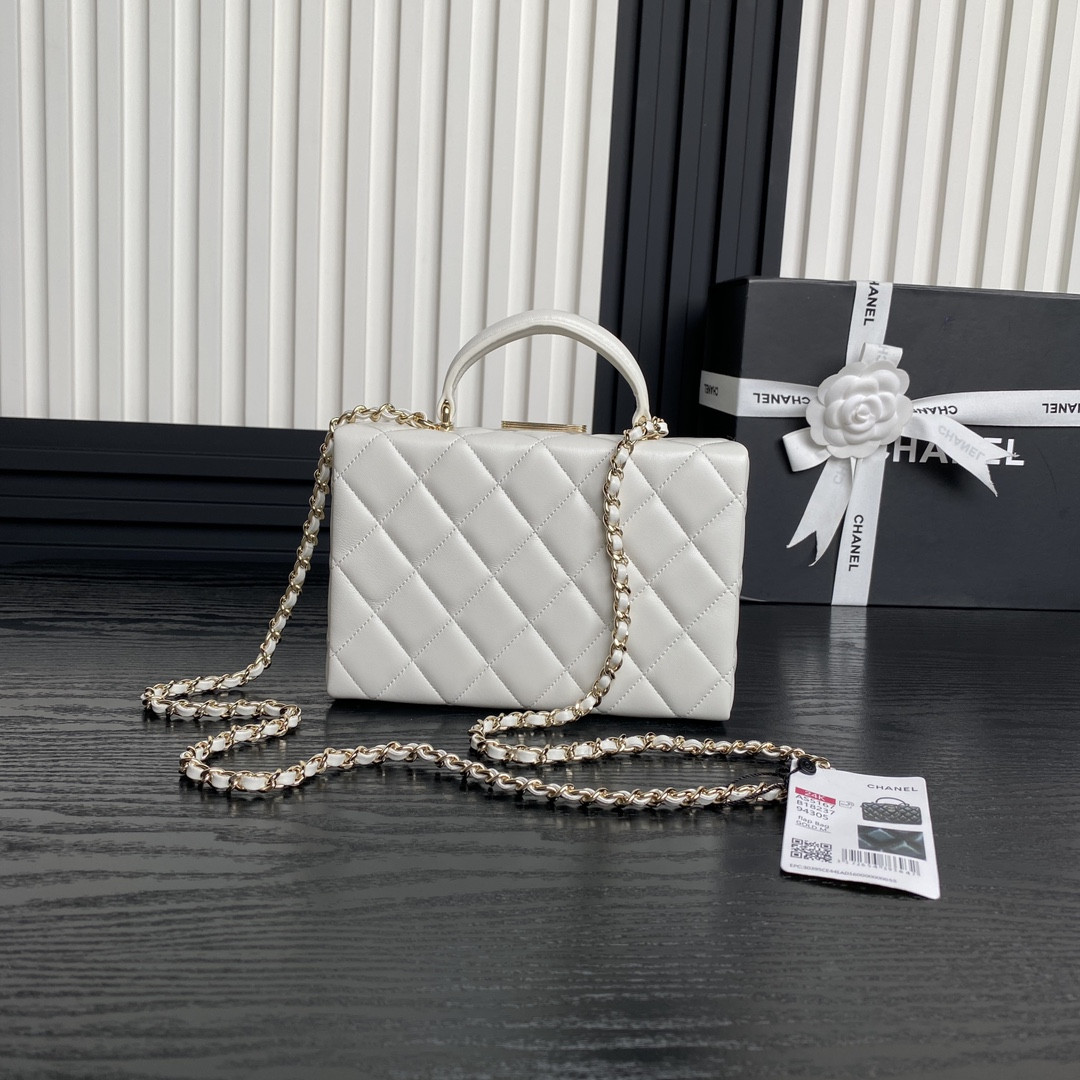 Ch*el Small Box Bag 12.5x18x6.5cm