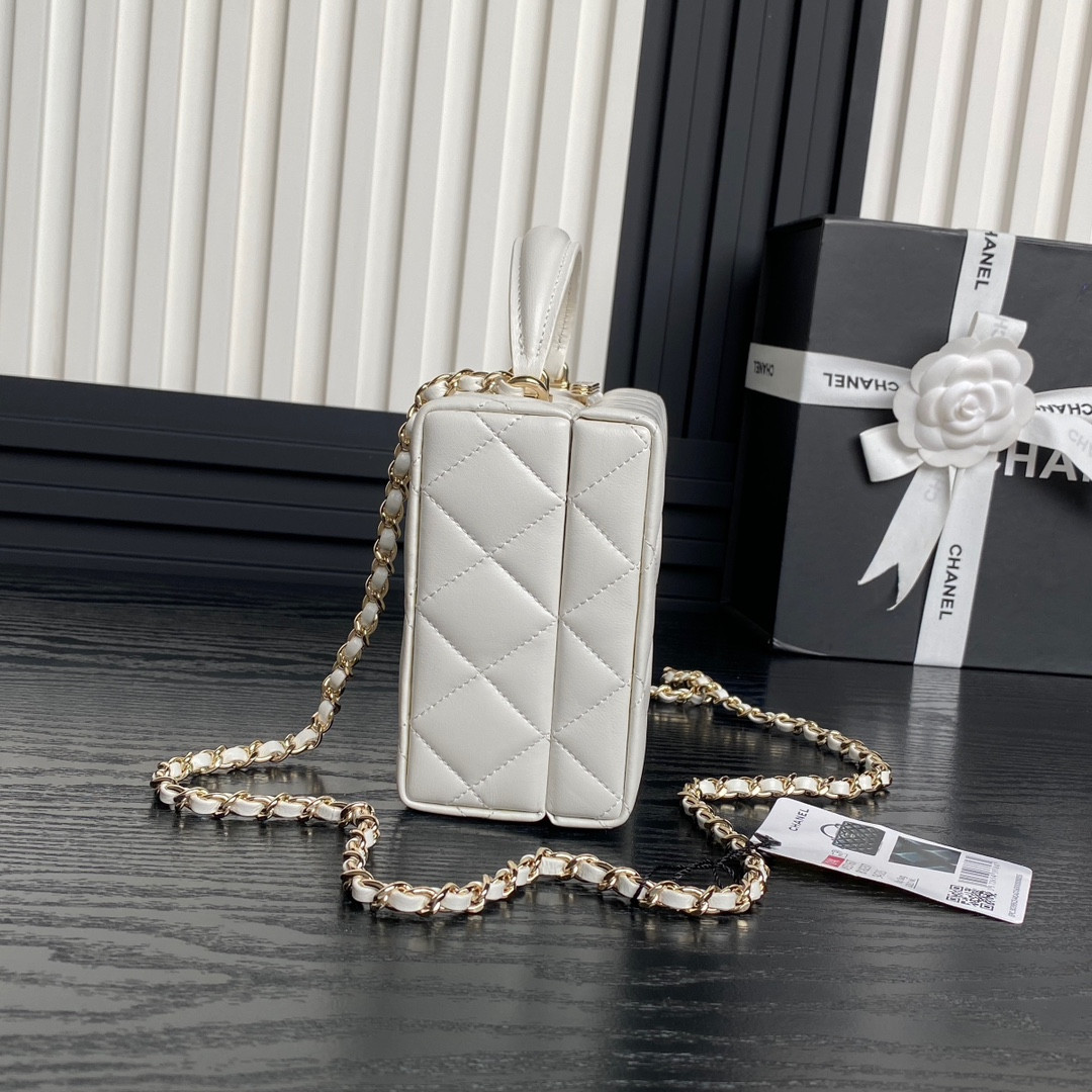 Ch*el Small Box Bag 12.5x18x6.5cm