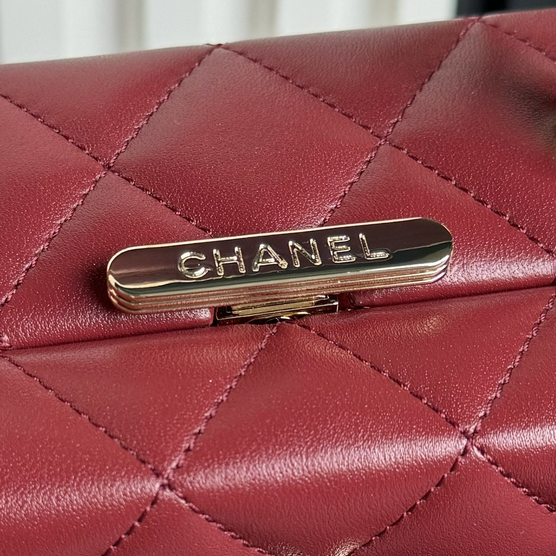Ch*el Small Box Bag 12.5x18x6.5cm