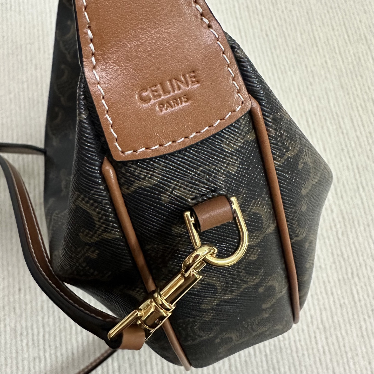 Ce**e Teen Ce**e Lulu in Triomphe canvas and calfskin 21x24x5cm