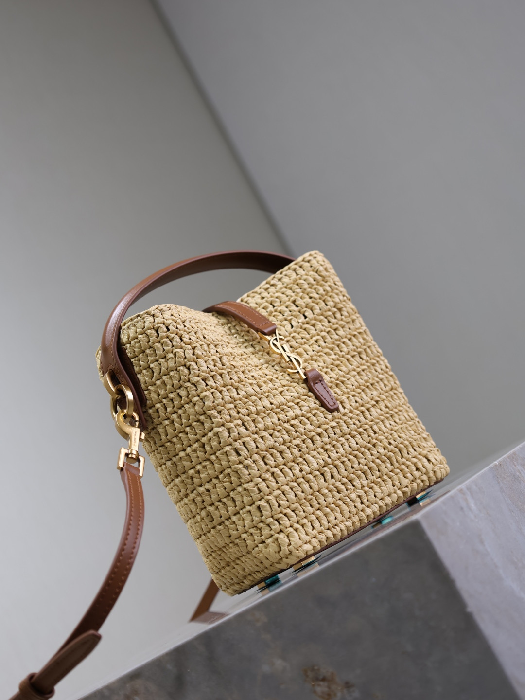 Y*L LE 37 mini (raffia) 15x13x6cm