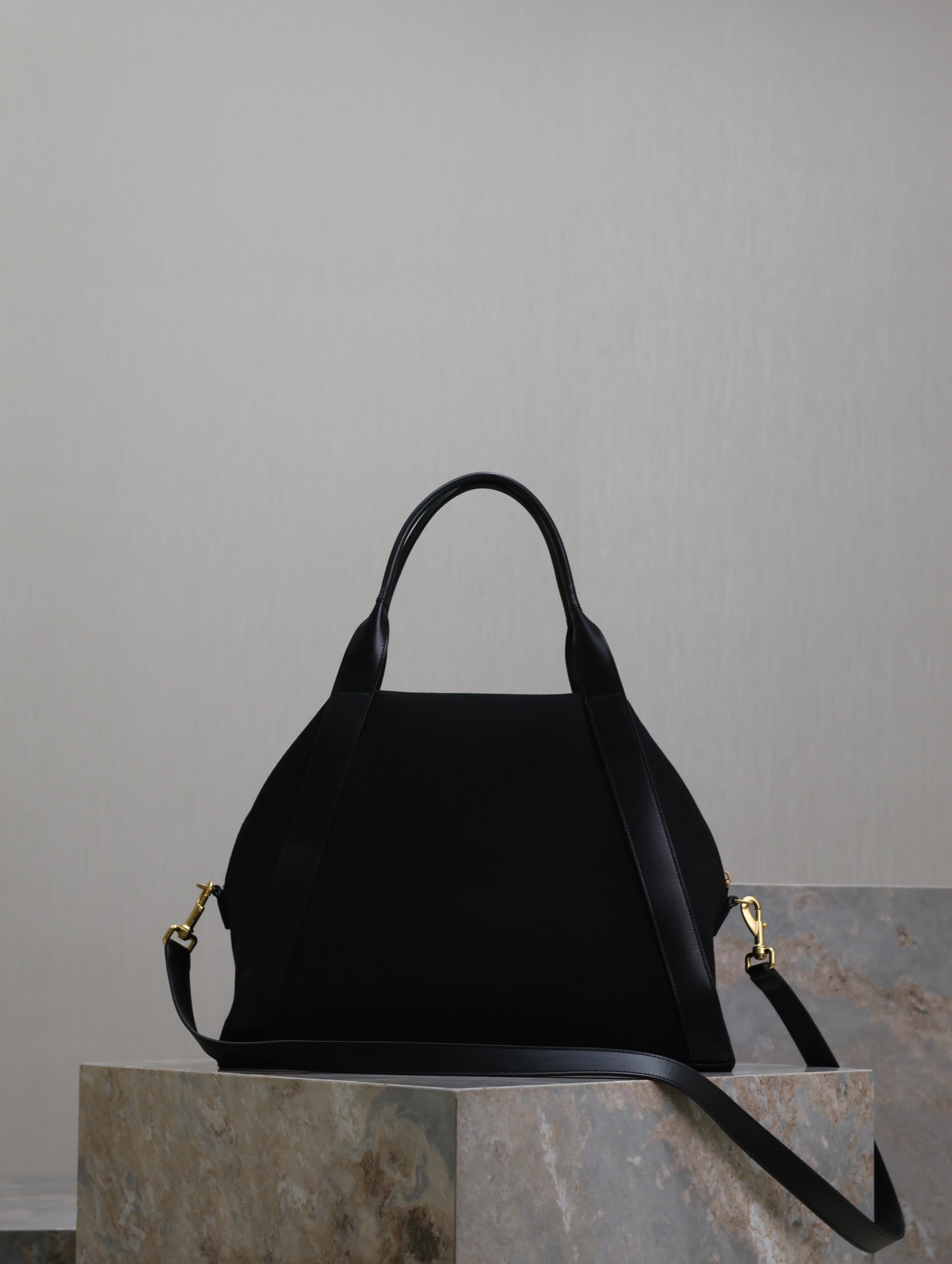 Y*L RIVE GAUCHE bowling tote in canvas 42x32x18cm