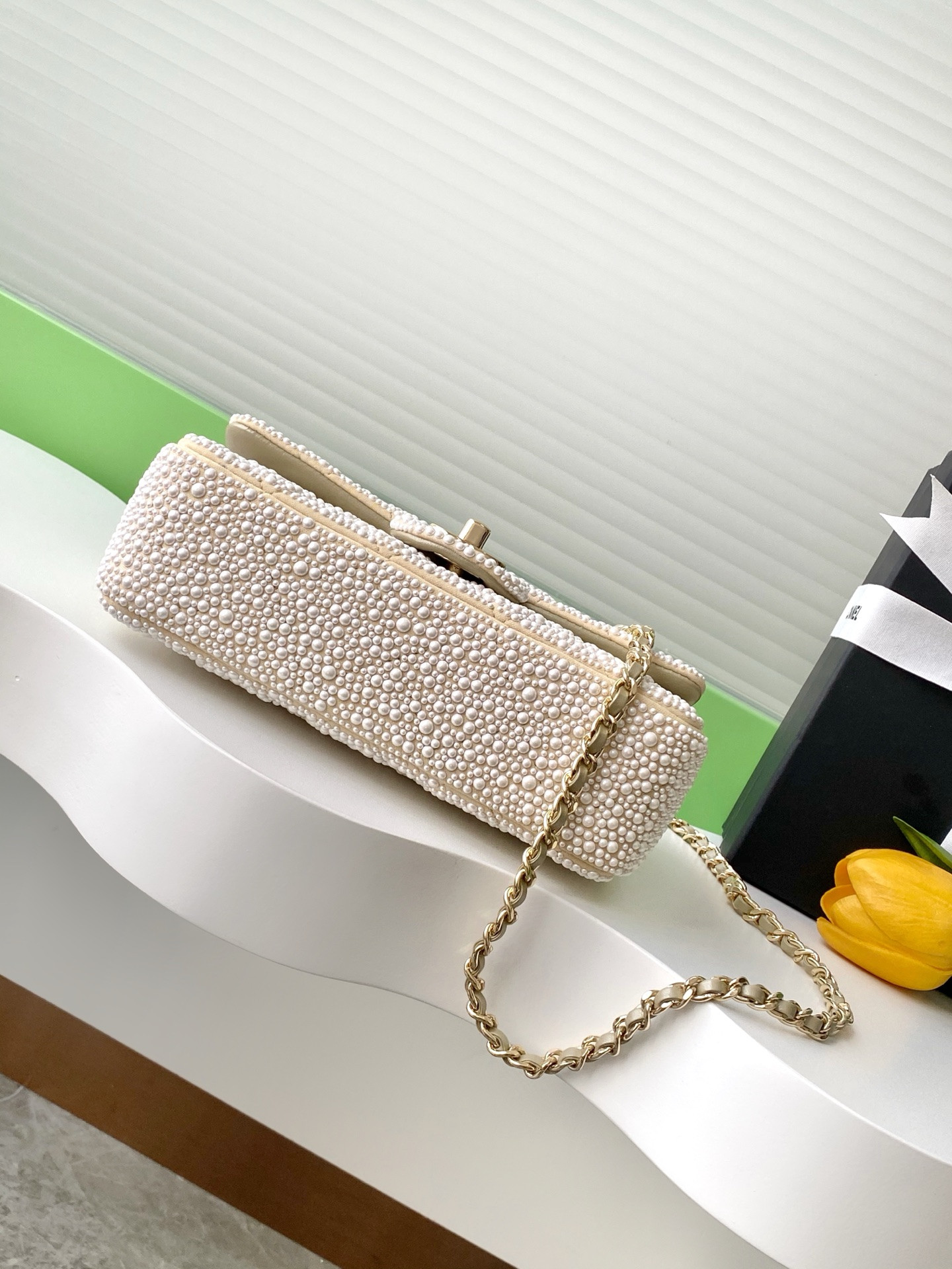 Ch*el CF Evening Bag AS4297 13x21x8cm