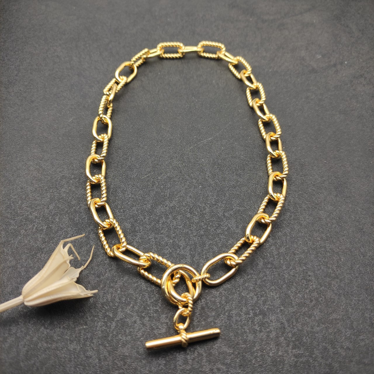 dau1d Yvrm*n 11mm buttonhole necklace(chain length 48cm)