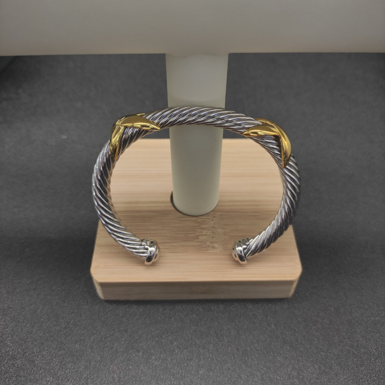 dau1d Yvrm*n 7mm double x bracelet(wrist circumference 16-20cm)