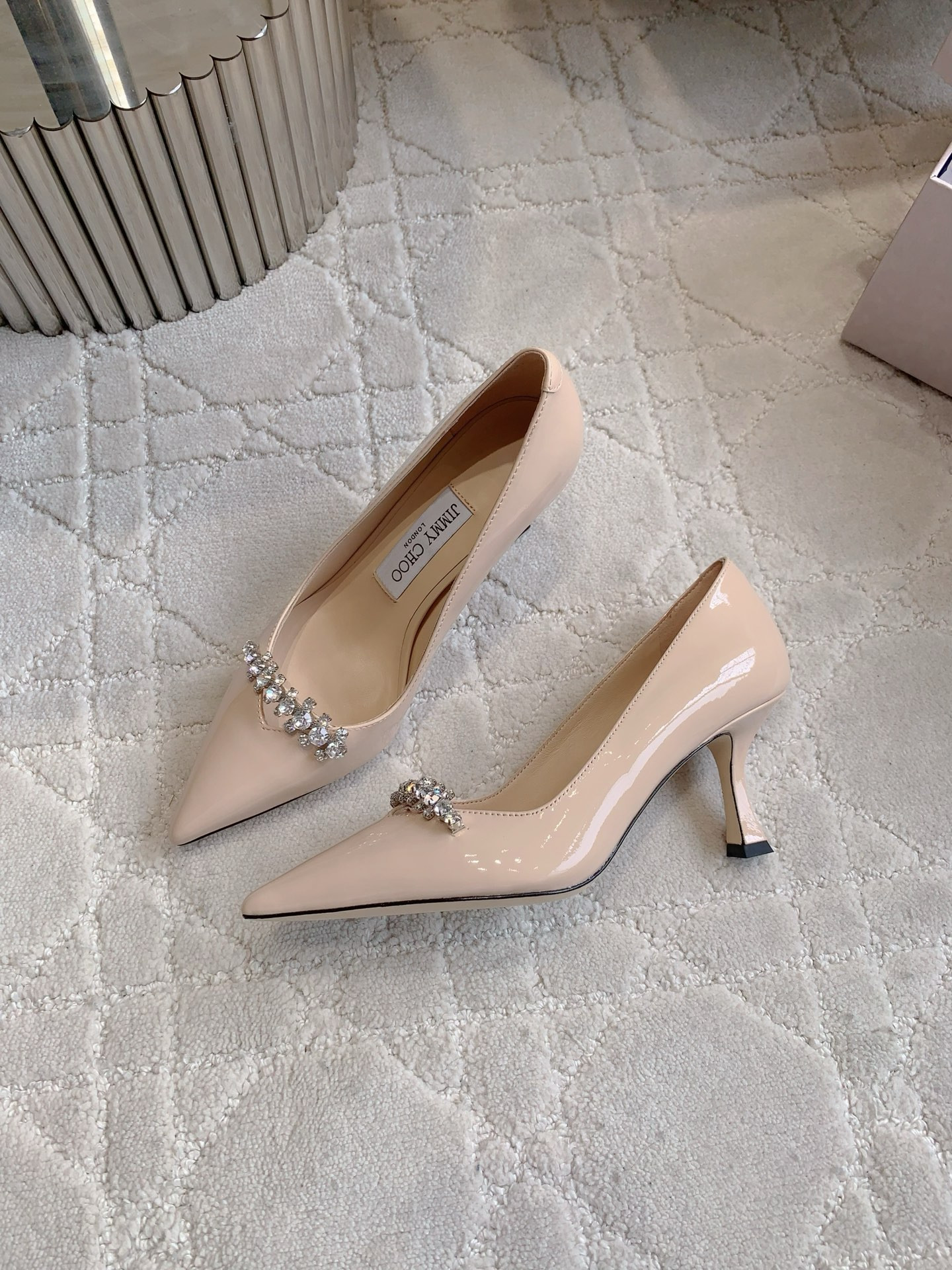 UA Ji*y Ch* Belinda Crystal-embellished Pumps 7.5cm