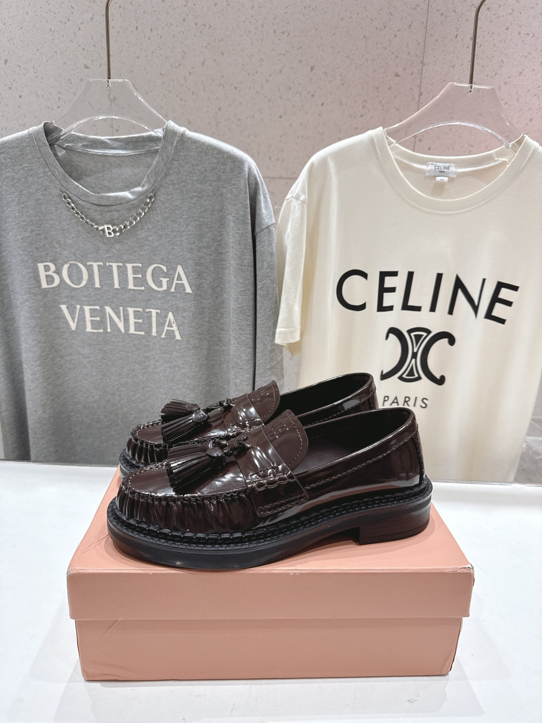 ua M1v M1v tassel loafers in polished leather