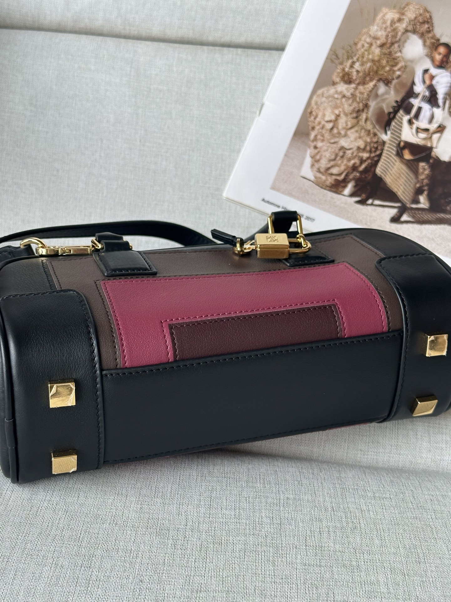 L0ew* x albers amazona 23 cropped bag in nappa calfskin 23x11x10cm