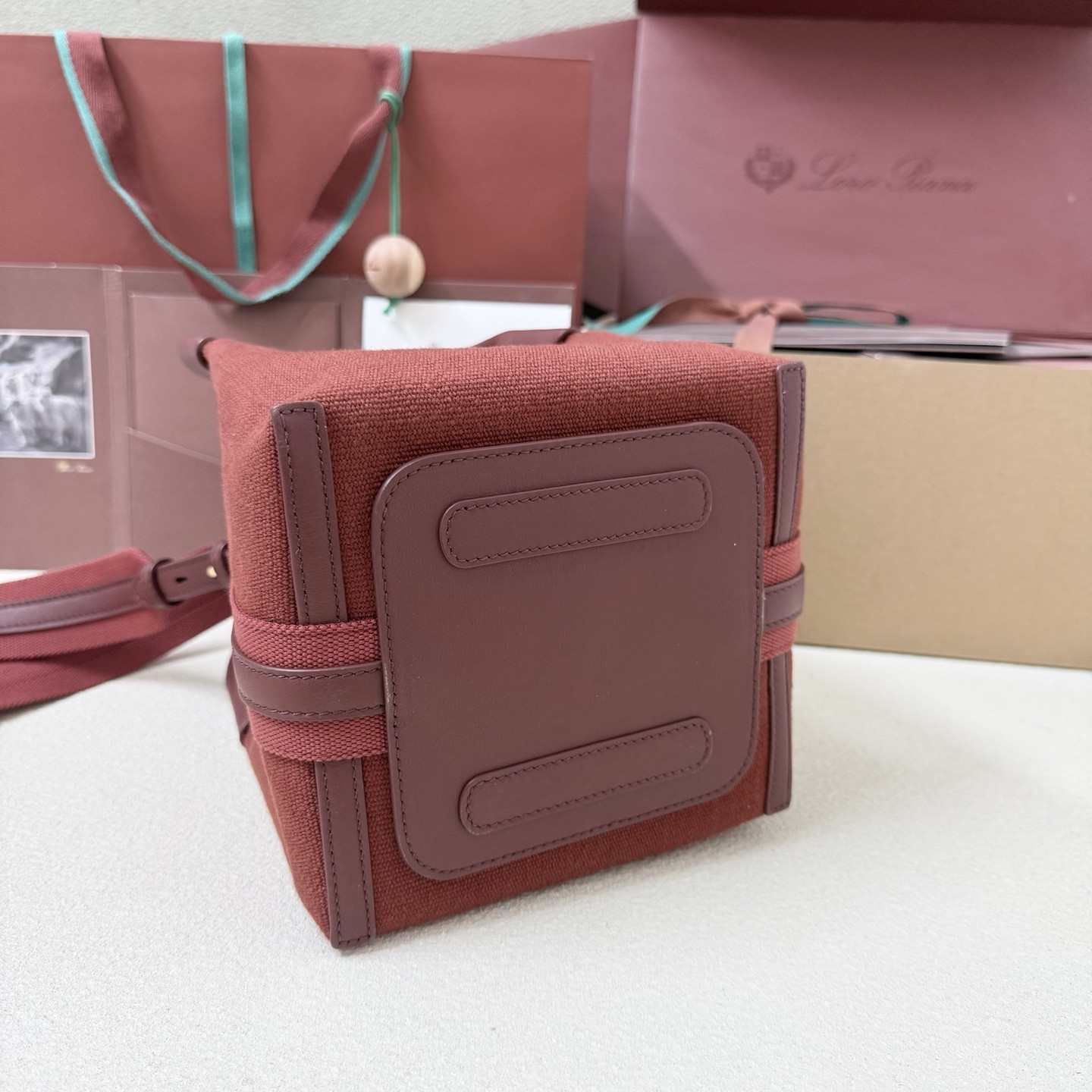 L**o p*ana small bale cotton bag 20x18x17cm