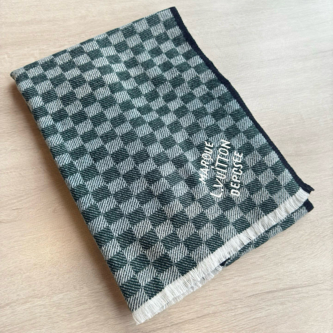 l0*is V*t0n check scarf 45x190cm