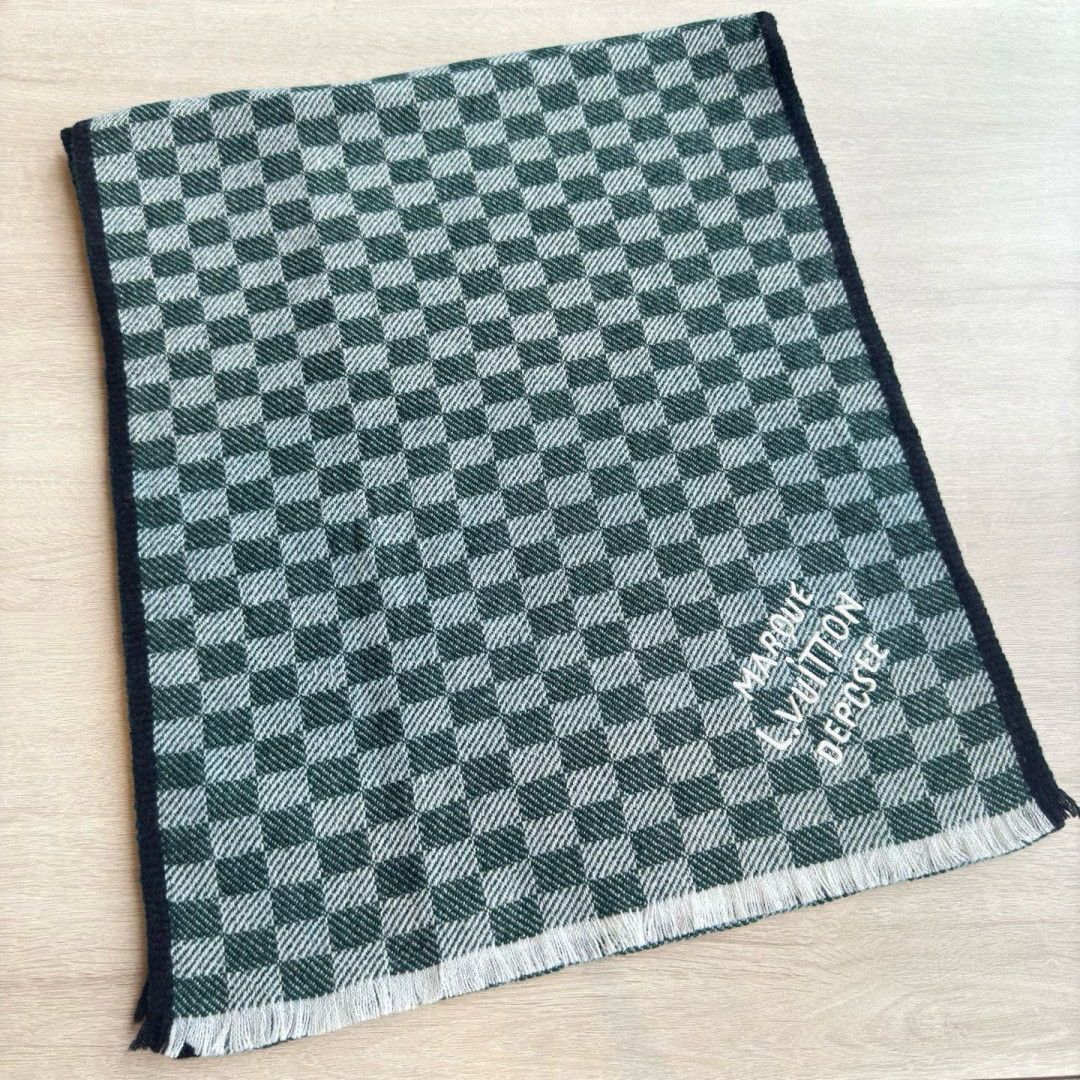 l0*is V*t0n check scarf 45x190cm