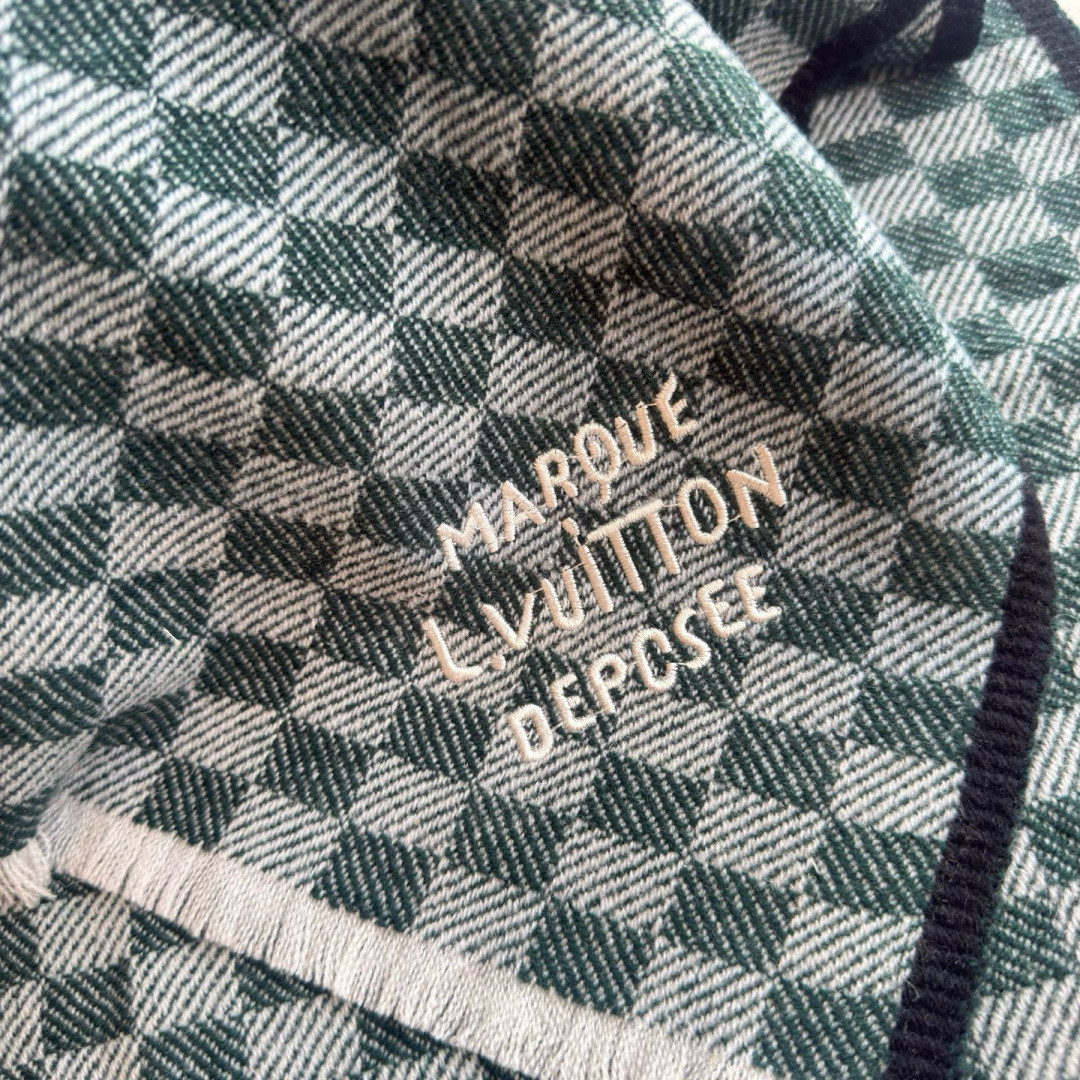 l0*is V*t0n check scarf 45x190cm