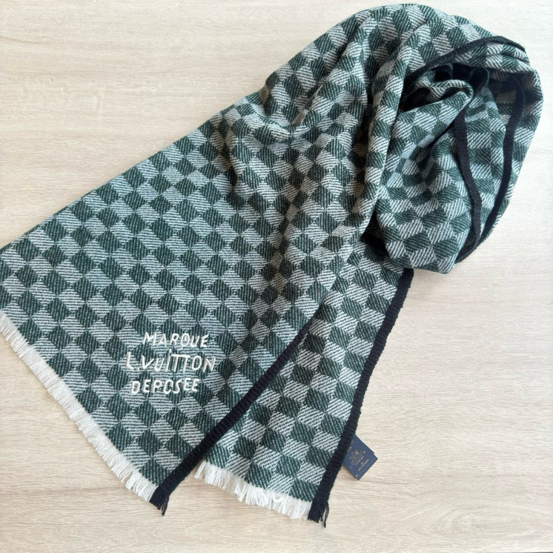 l0*is V*t0n check scarf 45x190cm