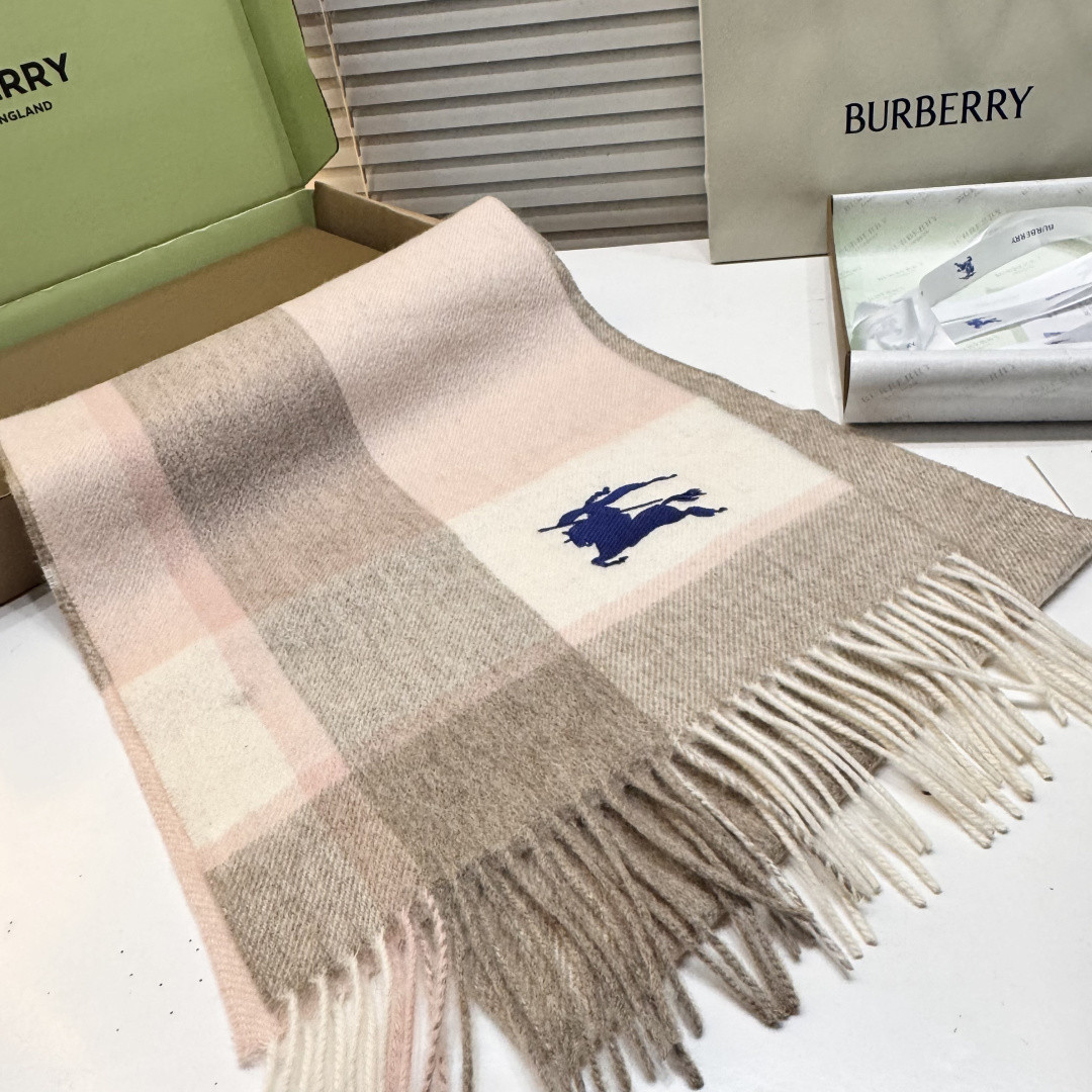 B**rry ripple-patterned scarf 32x200cm